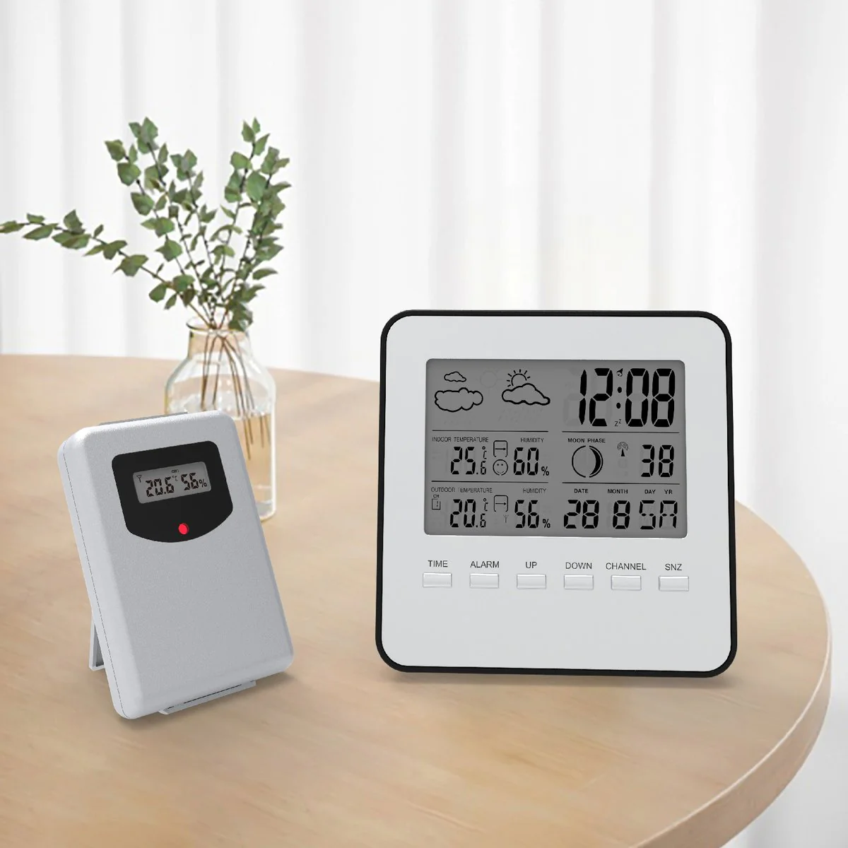 Garden Basics Wireless Weather Station - Indoor Outdoor Temperature & Humidity - 130mm x 130mm - Weather Forecasting - Image 5