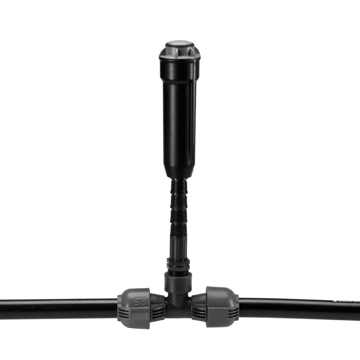 Gardena 25mm x Female Thread Pipeline T Piece - Black - Durable Connection - Image 3