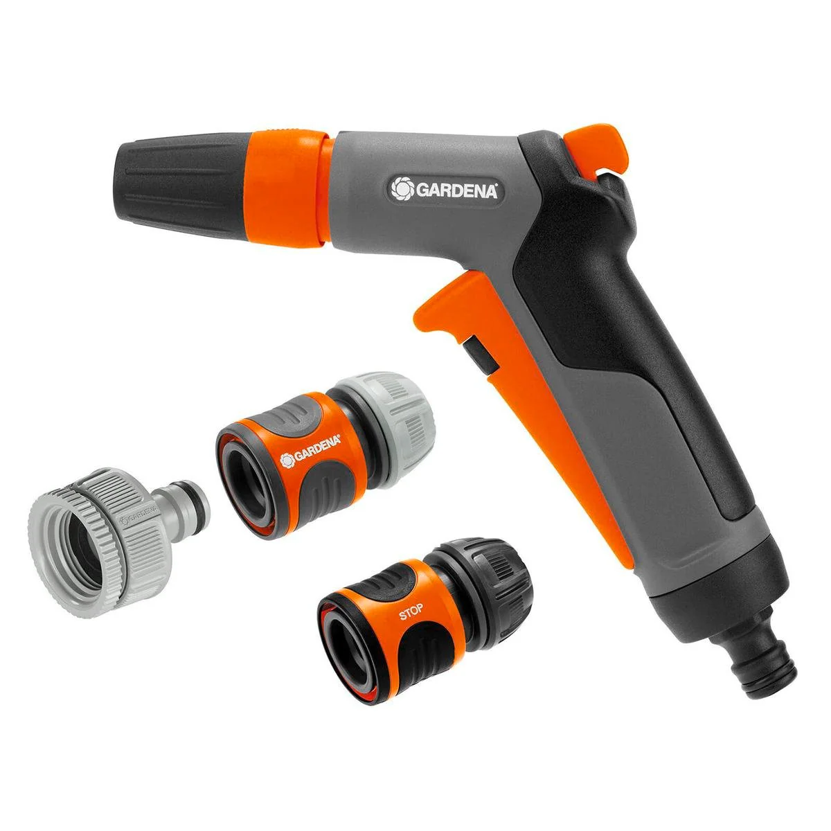 Gardena Trigger Gun Nozzle Set - 13mm - Plastic - Ergonomic Design