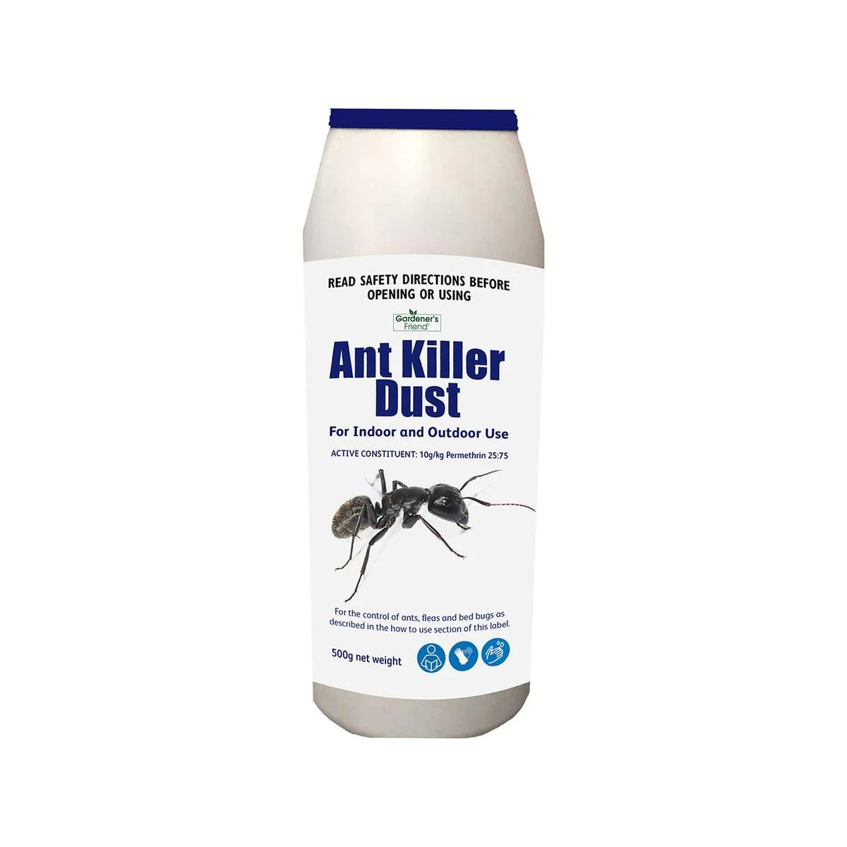 Gardener's Friend Ant Killer Dust - 500g - Effective Against Ants, Fleas, Bed Bugs