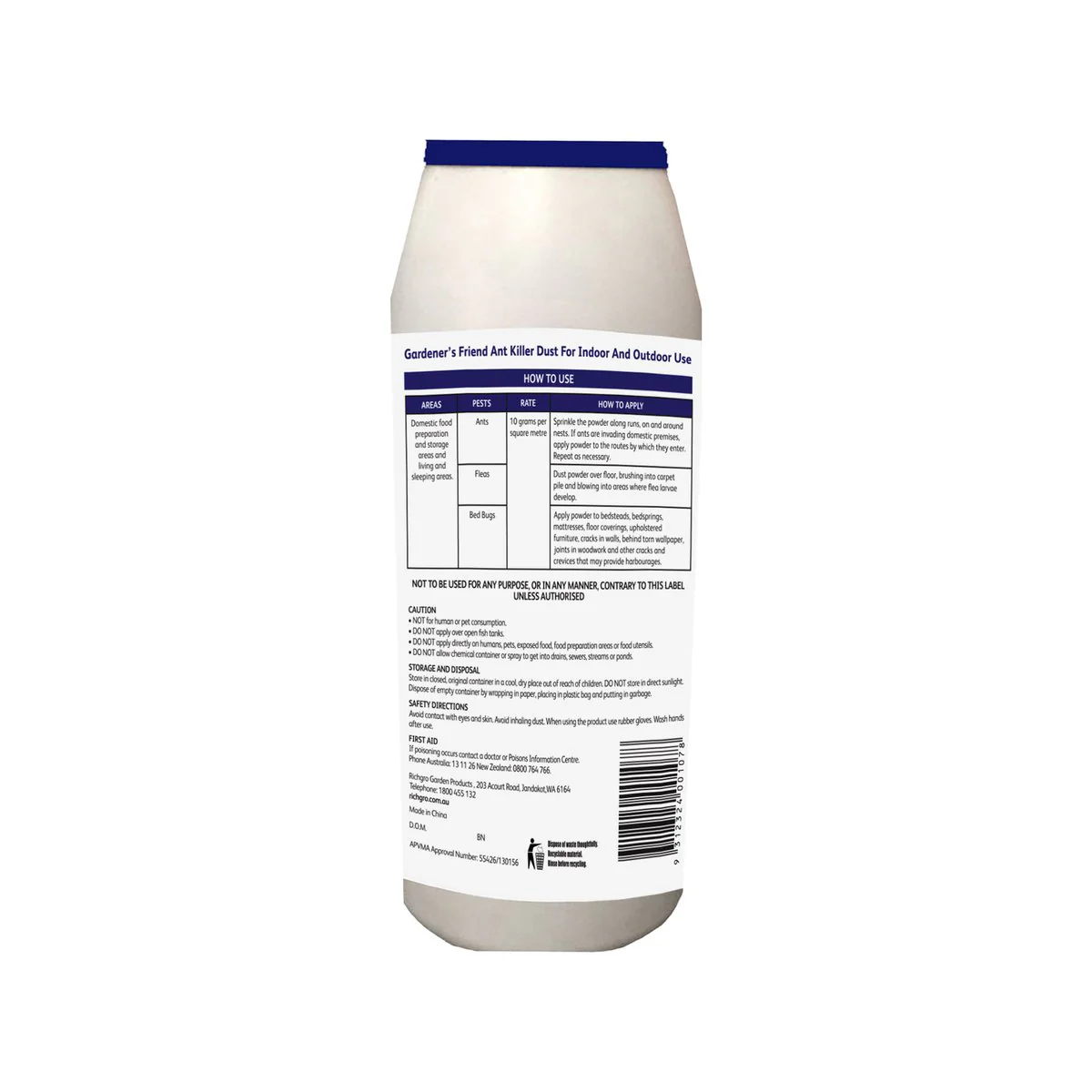 Gardener's Friend Ant Killer Dust - 500g - Effective Against Ants, Fleas, Bed Bugs - Image 2