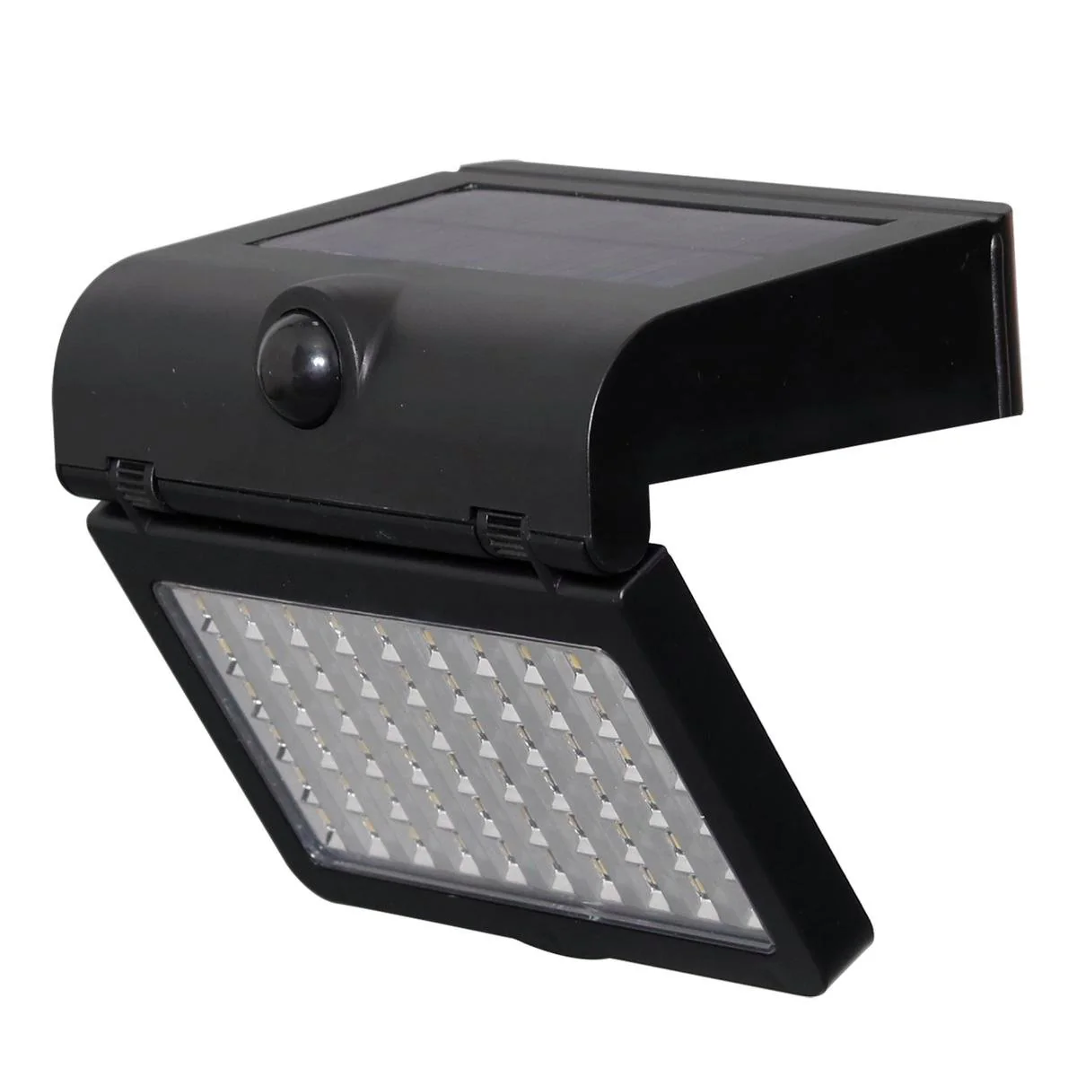 Gardenglo 1000lm Linkable Solar Motion Sensor Light - Black - 160mm x 550mm x 122mm