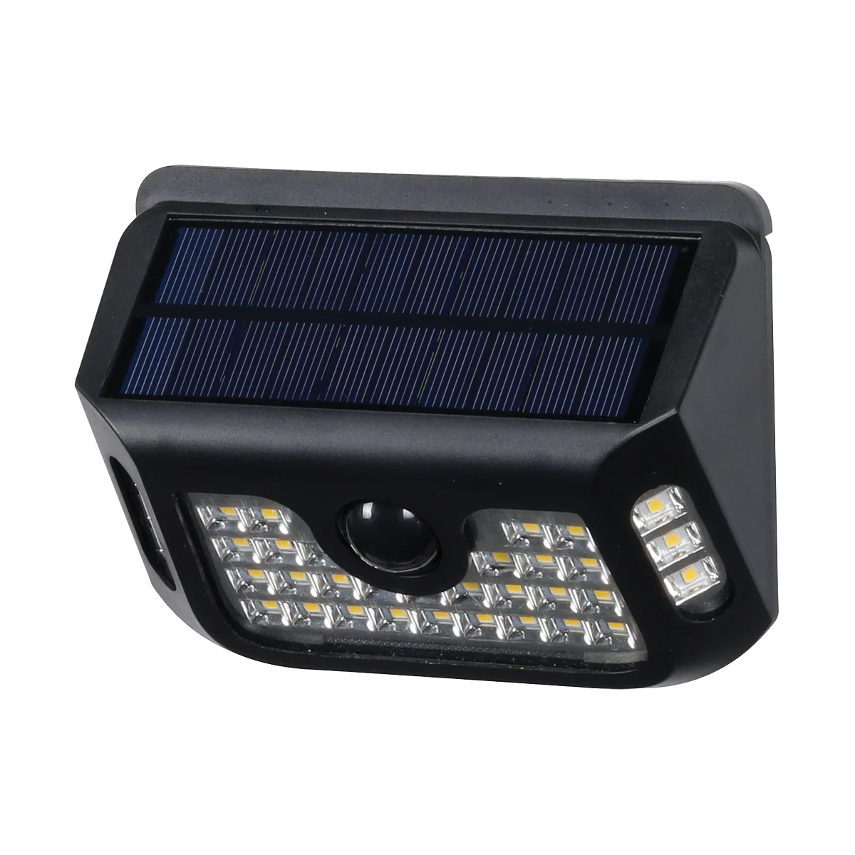 Gardenglo 900lm Solar Powered Motion Sensor Light - Black - 130mm x 970mm x 450mm
