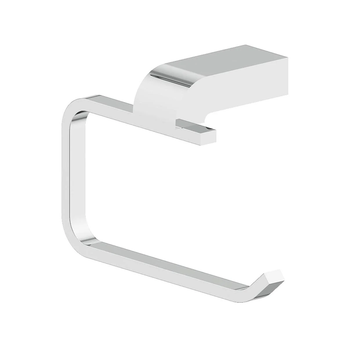 Gareth Aston Chrome Bath Access Toilet Roll Holder - Brushed Nickel - 146mm x 99mm x 70mm - Modern Design