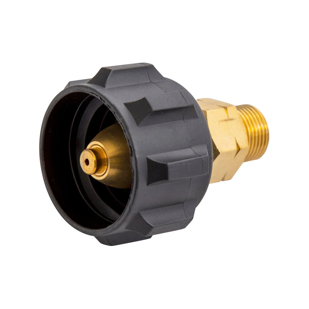 Gasmate Gas Fitting LCC27 to 3/8" BSPP LH - Brass/Nylon - Durable Connection - Image 2