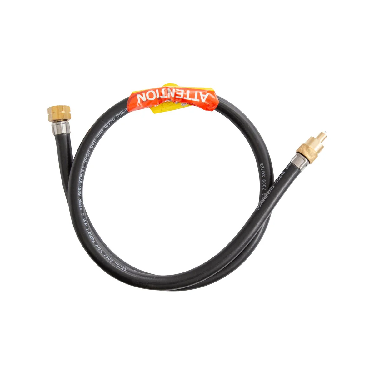 Gasmate Hose 1000mm 3/8" BSPP LH to High Pressure Schrader Valve - Durable Safety Connection - Image 3