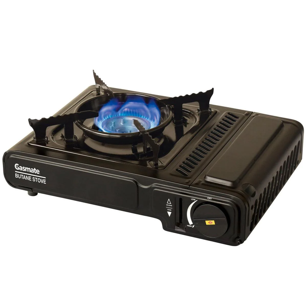 Gasmate Portable Bbq Butane Stove - Single Burner - Steel - Dual Safety
