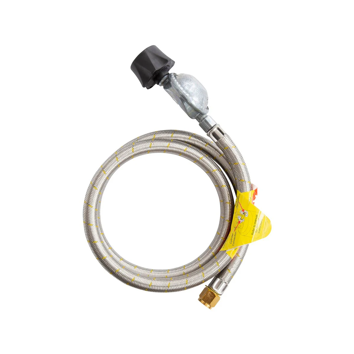 Gasmate Regulator Braided Hose 1200mm LCC27 to 5/8" UNF - Durable Connection - Image 3