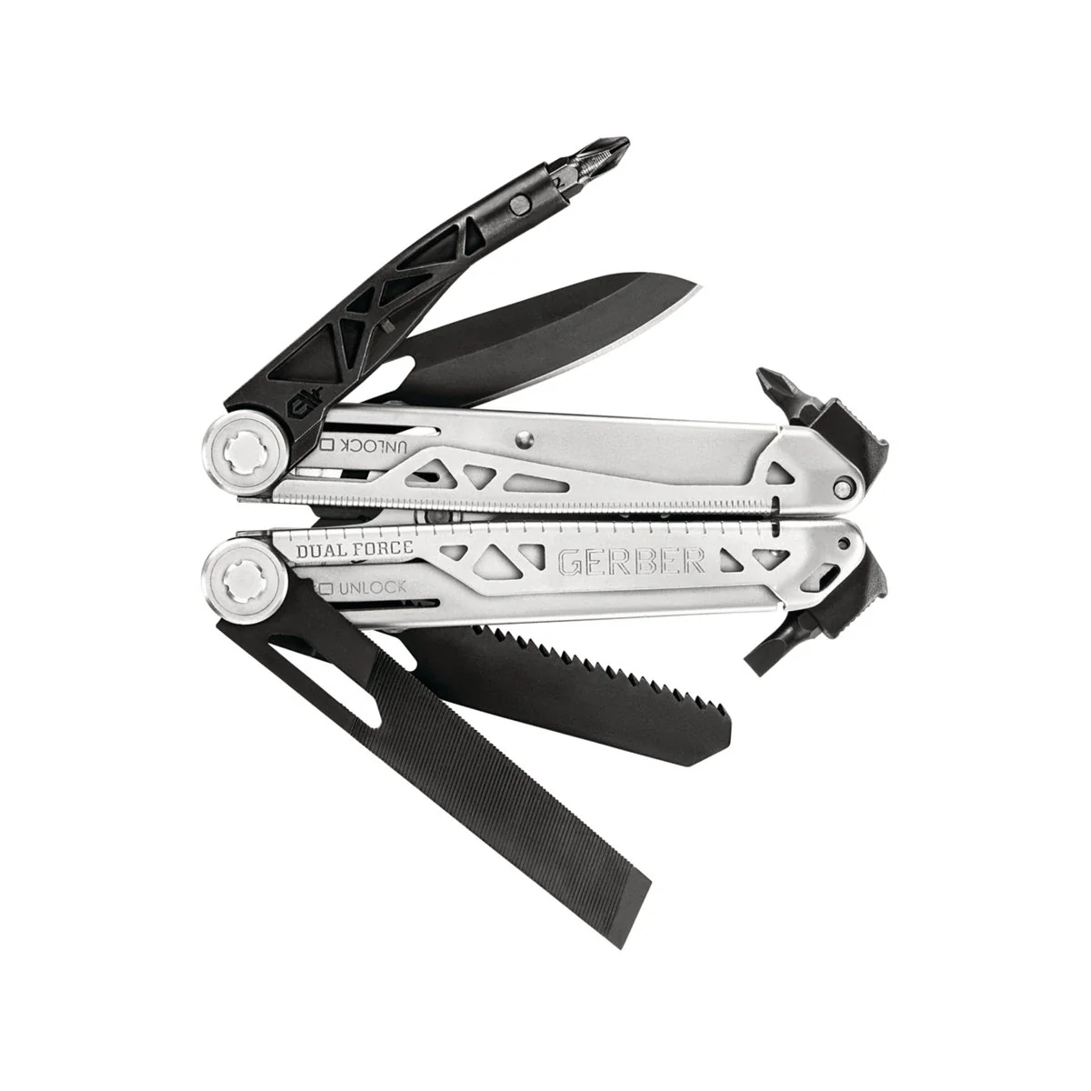 Gerber Dual Force Multi Tool - 21mm x 118mm - Durable - Versatile Gripping - Image 4
