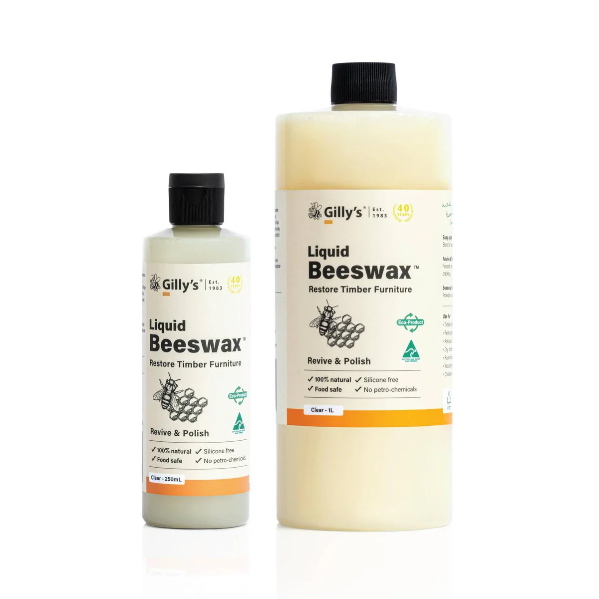 Gilly S Liquid Beeswax - 250ml - Natural Timber Polish - Food Safe - Image 2