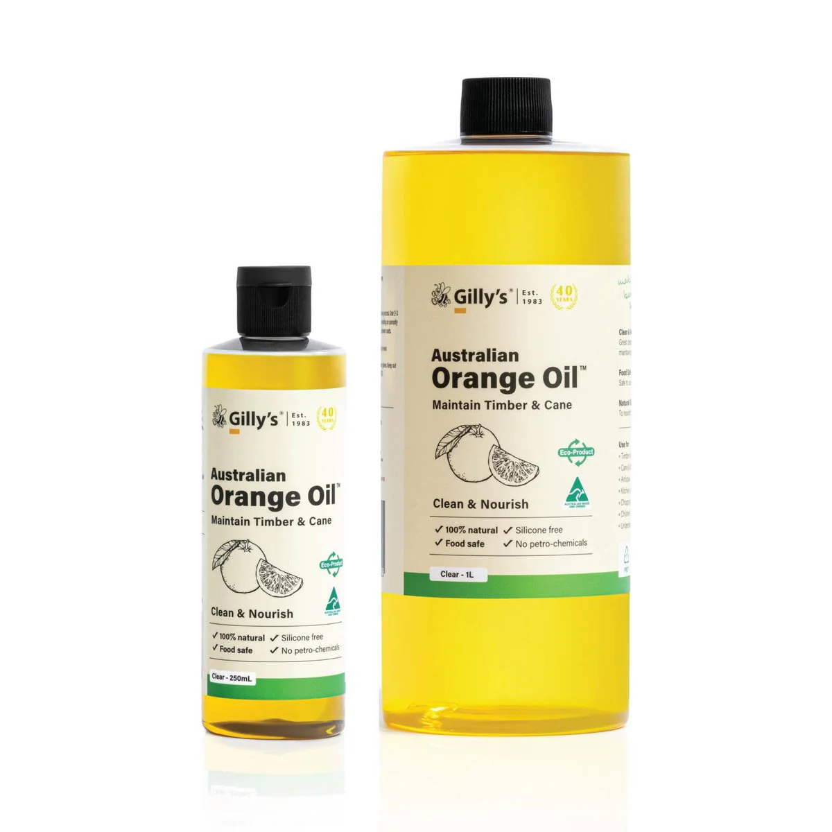 Gilly S Orange Oil - 1L Natural Food-Safe Maintenance Oil - 85mm x 220mm - Image 2