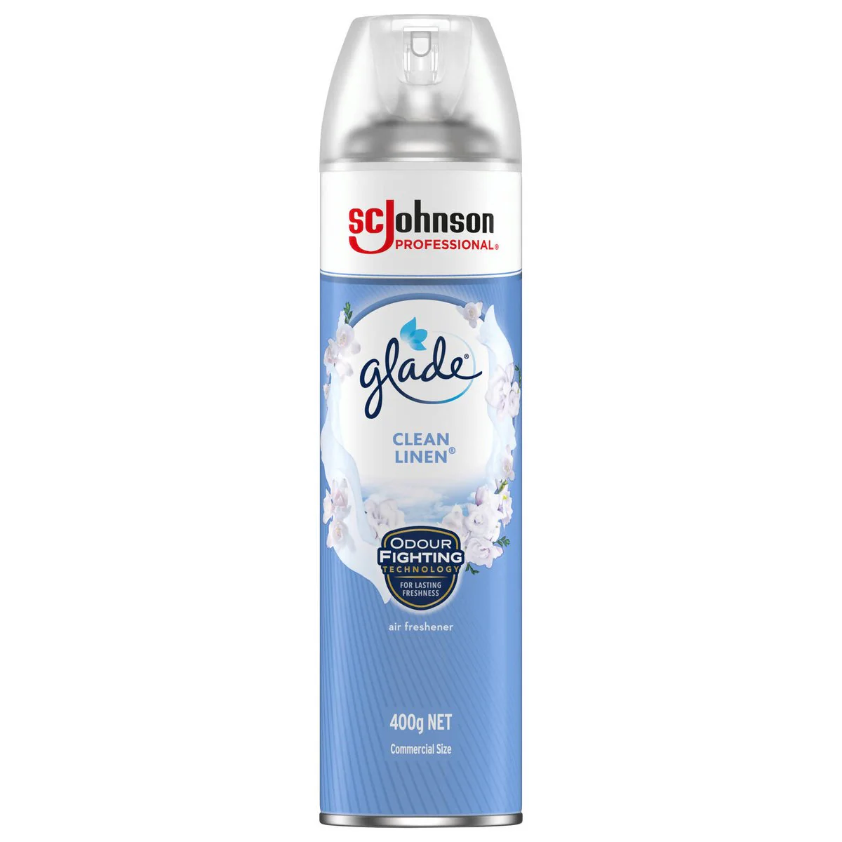 Glade Clean Linen Air Freshener Aerosol - 400g - Freshens Living Space