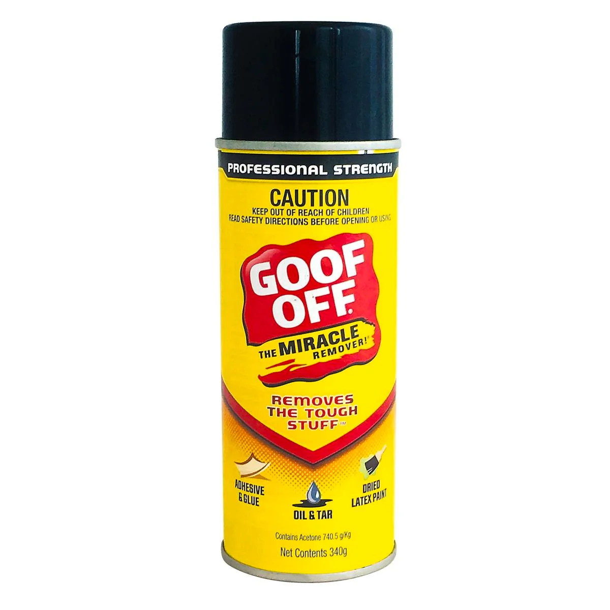 Goof Off Adhesive Remover - 340ml - Acetone - Stain Removal