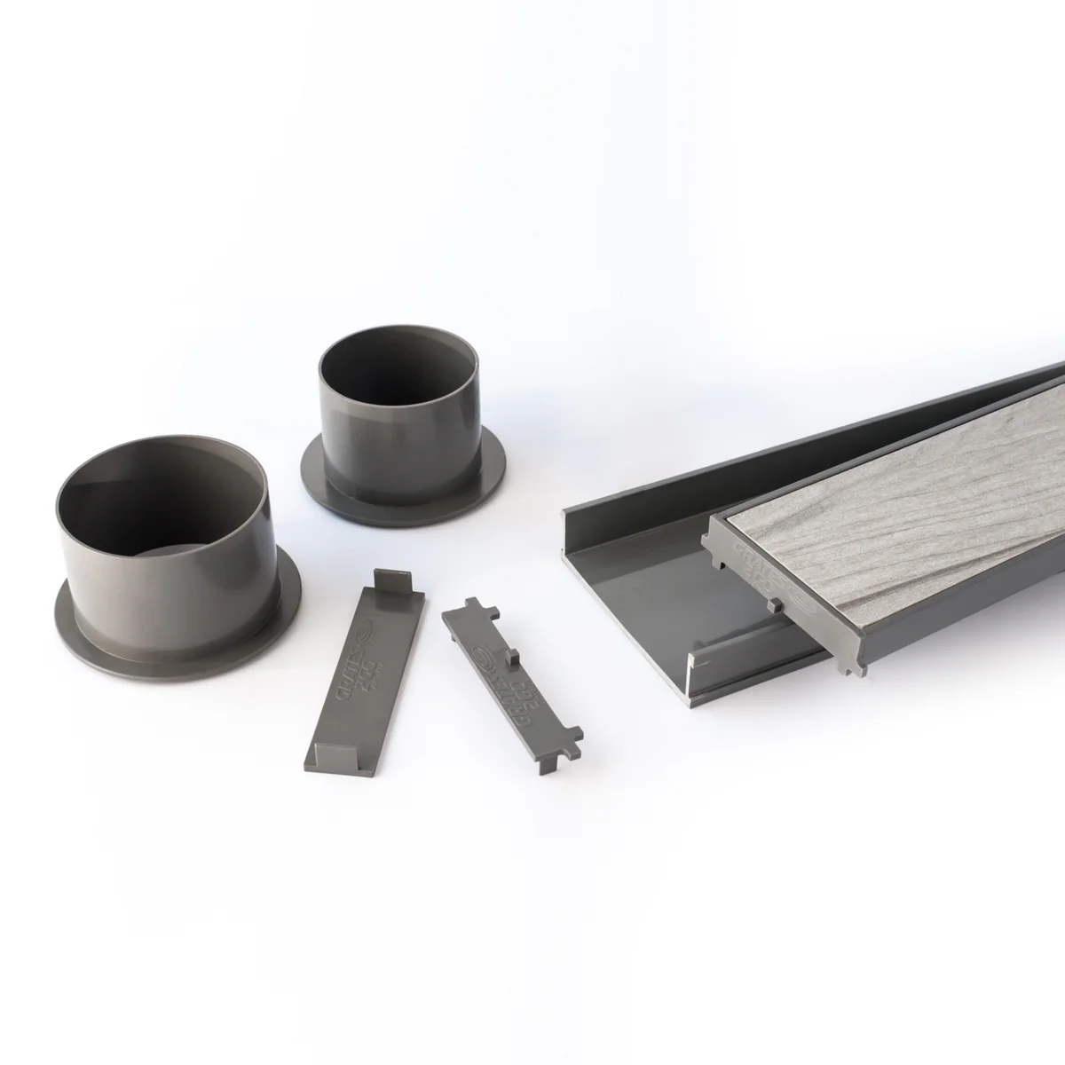 Grates 2 Go Tile Insert Shower Grate - 1250mm x 100mm x 25mm - UPVC - UV Rated