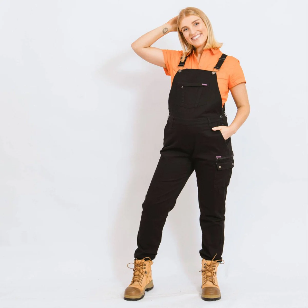 Green Hip All Women Overalls - Black - Size 10 - Adjustable Straps - Comfortable - Image 2