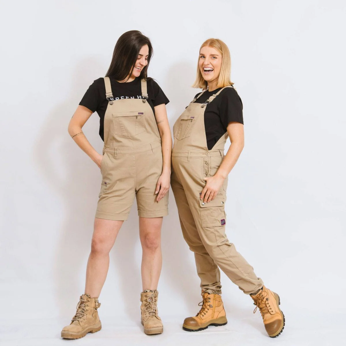Green Hip All Women Overalls - Khaki - Size 12 - Adjustable Straps - Comfortable - Image 2