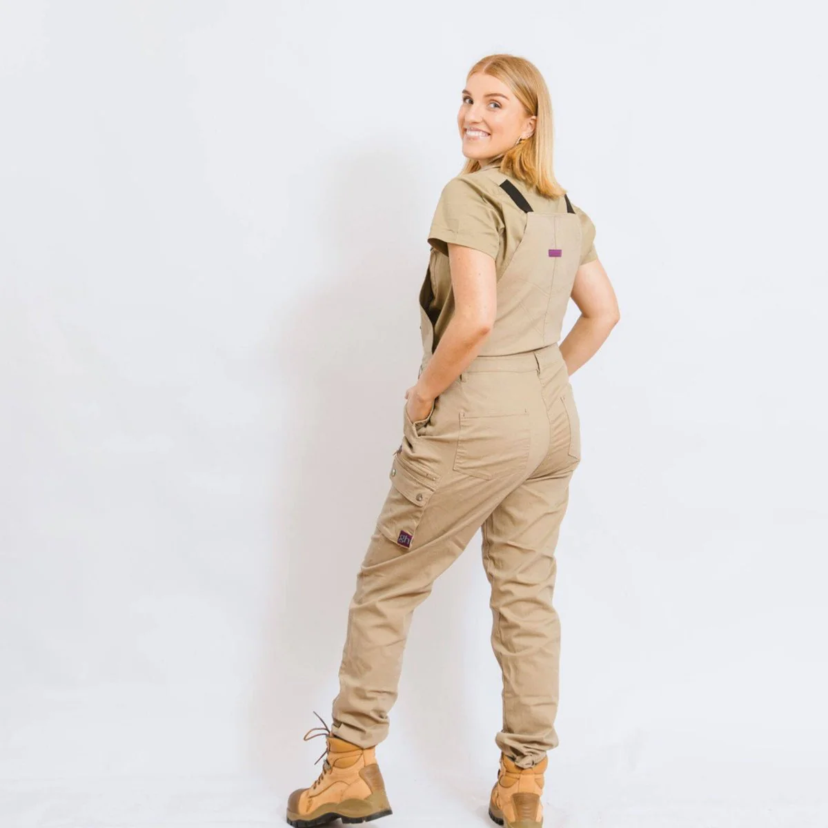 Green Hip All Women Overalls - Khaki - Size 6 - UPF 50+ - Adjustable Straps - Image 3