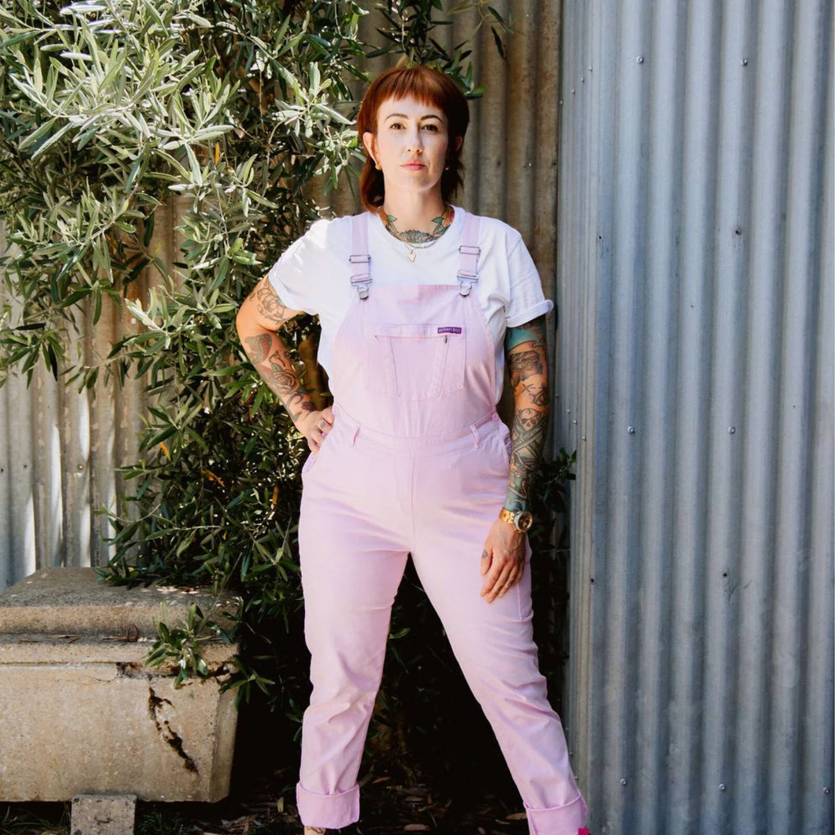 Green Hip All Women Overalls Pink Size 16 - Adjustable Straps - UPF 50+ - Image 3