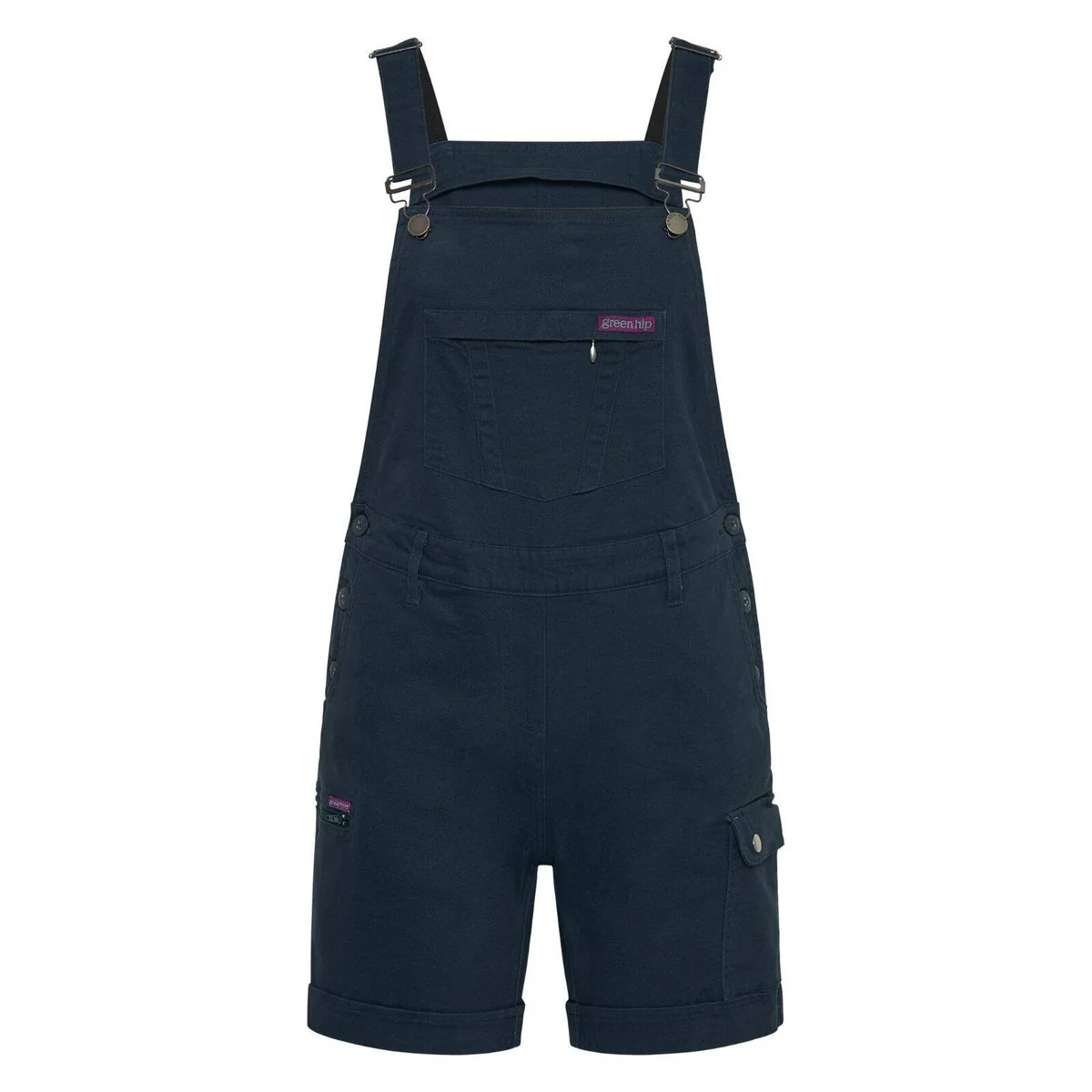 Green Hip All Women Shortalls - Gardener Green - Size 14 - Adjustable Fit - Cargo Pocket