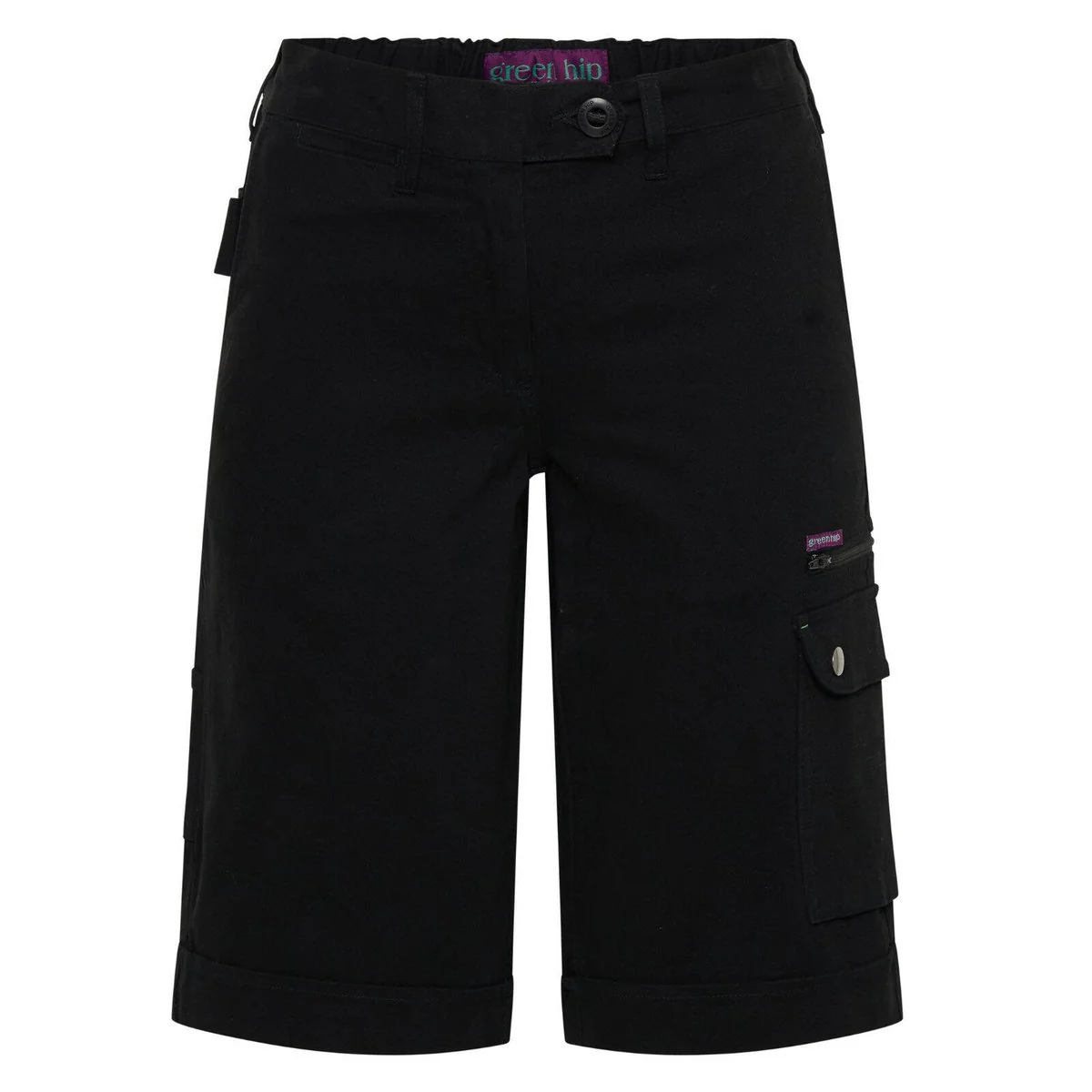 Green Hip Cargo Shorts - Women's Size 24 - Navy Blue - Comfort & Style