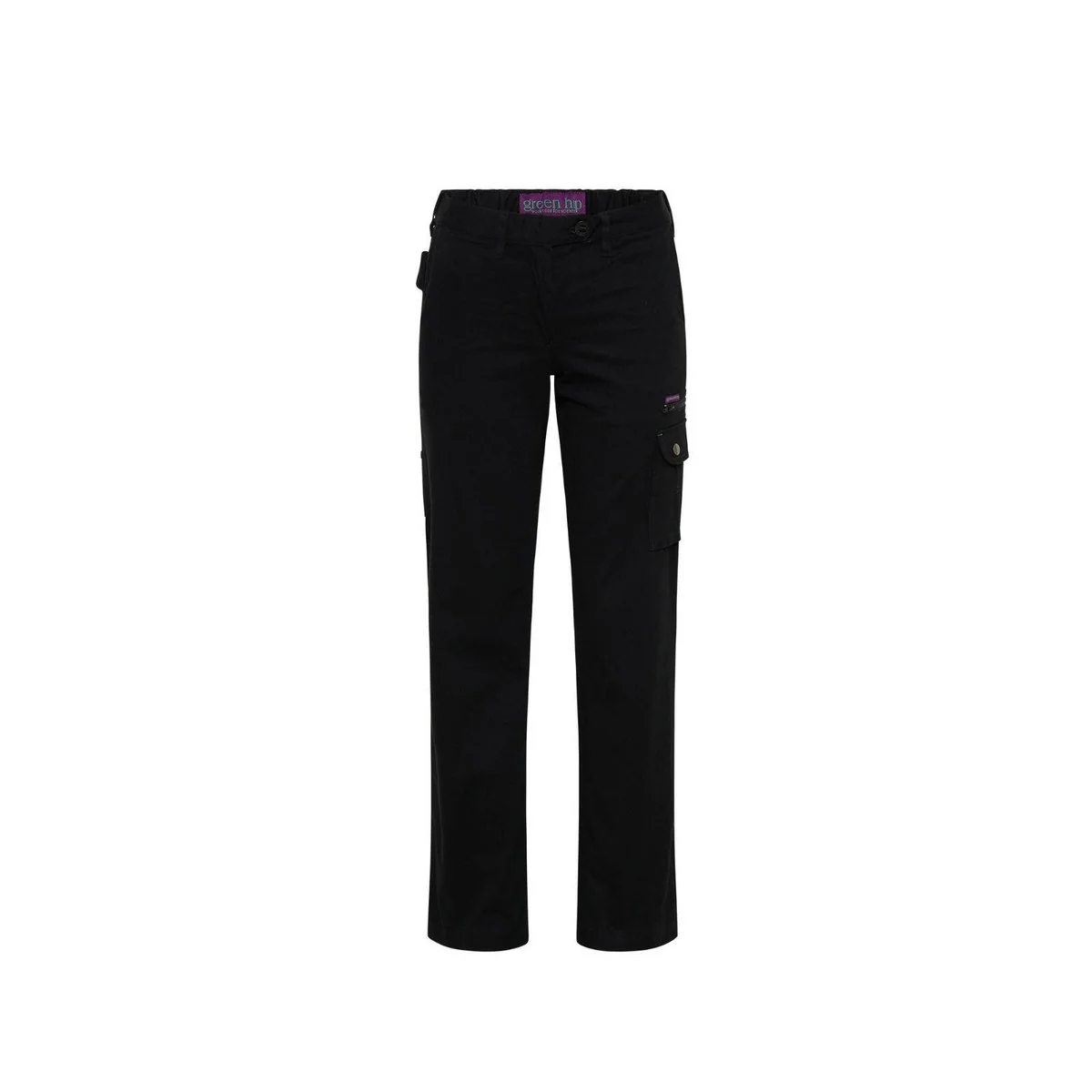Green Hip Give Cargo Pants - Women's Cargo Pants Size 12 - Black - Adjustable Length - UPF 50+ Sun Protection