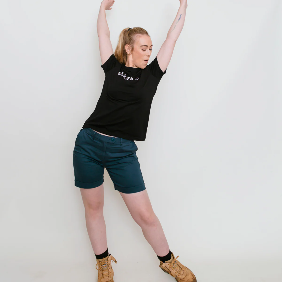 Green Hip Original Shorts - Size 6 - Gardener Green - High-Waisted - UPF 50+ - Image 2