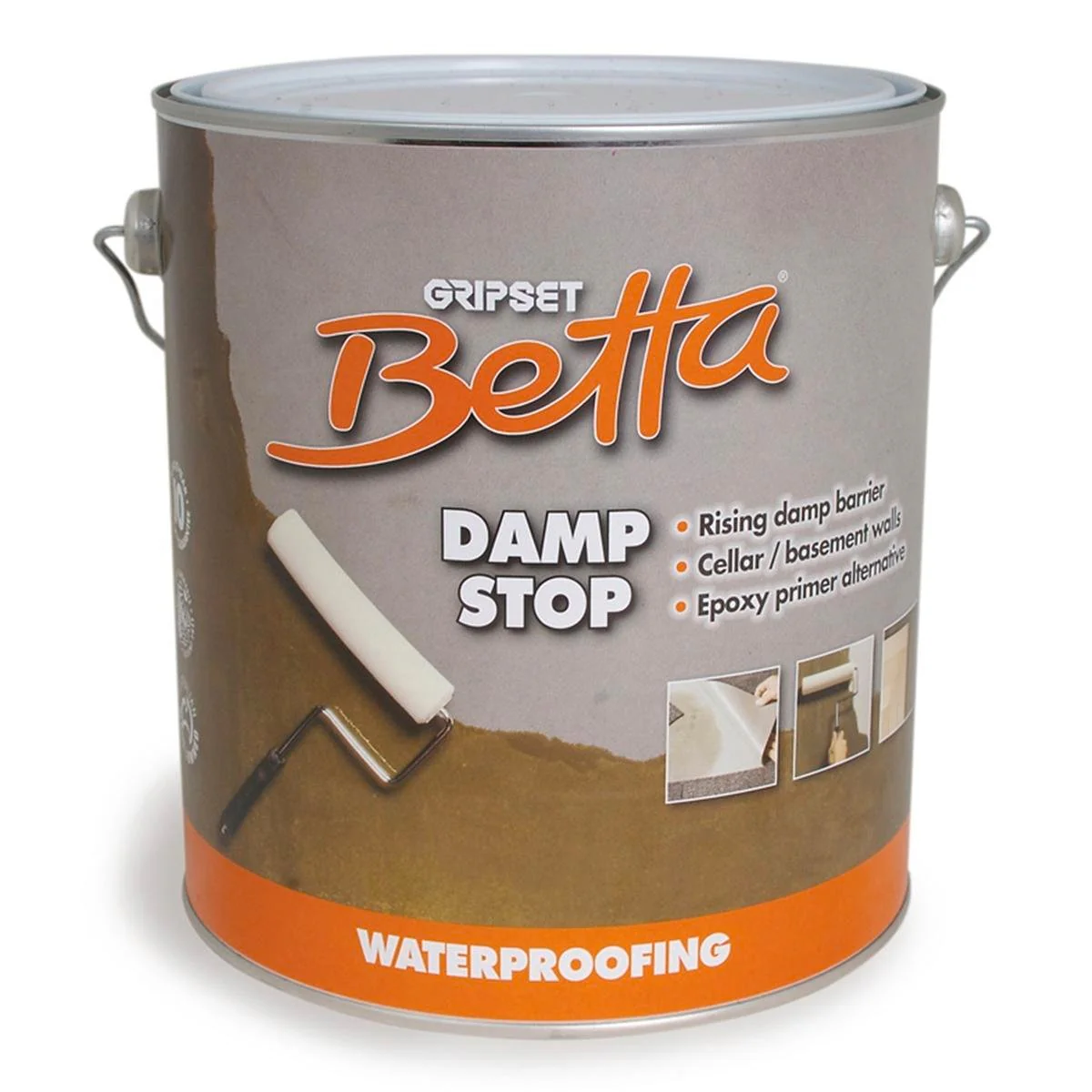 Gripset Betta Damp Stop 1L Waterproofing Primer Liquid 10sqm Coverage