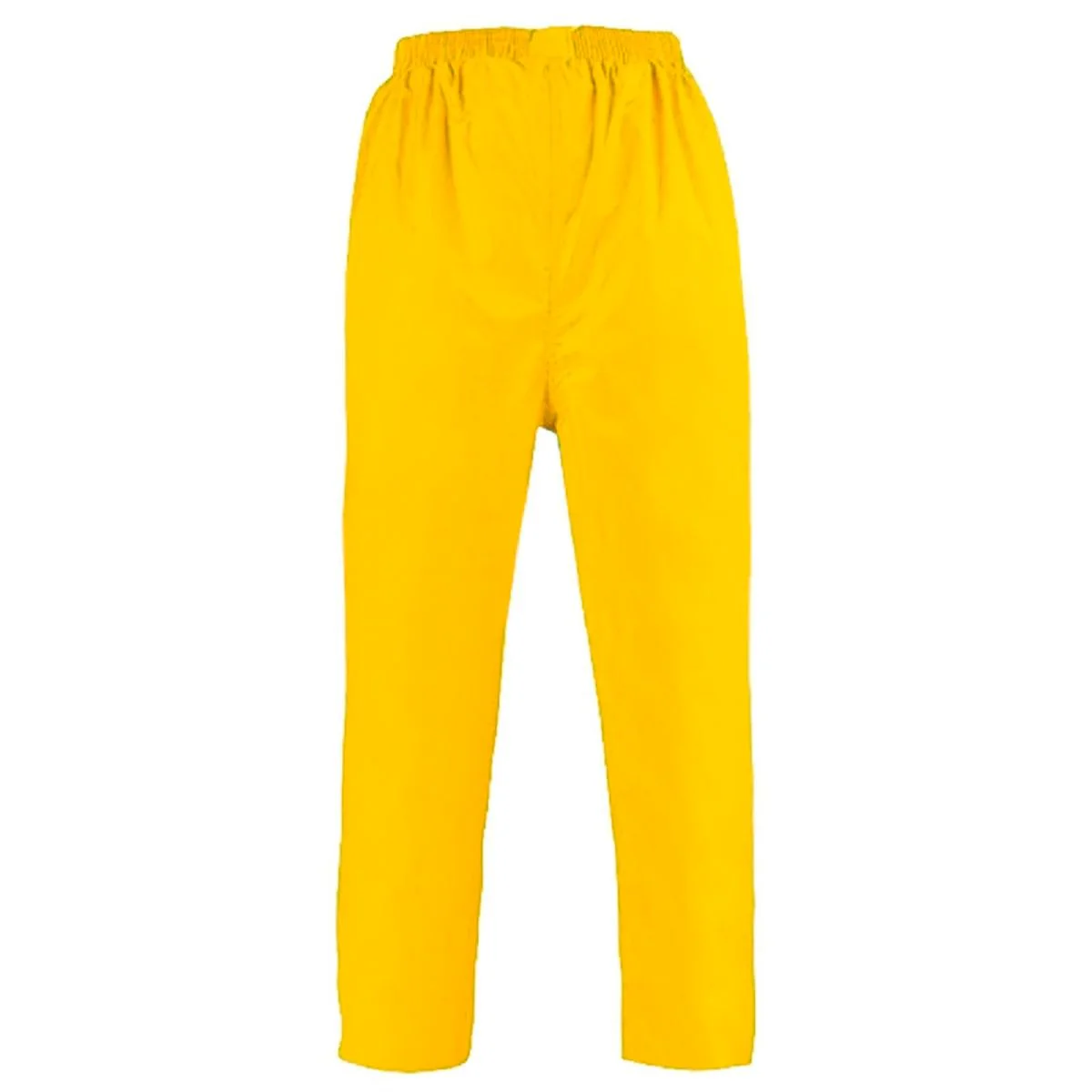 Gripwell Wet Weather Trousers - Elastic Waist - Large - Yellow - PVC - Durable