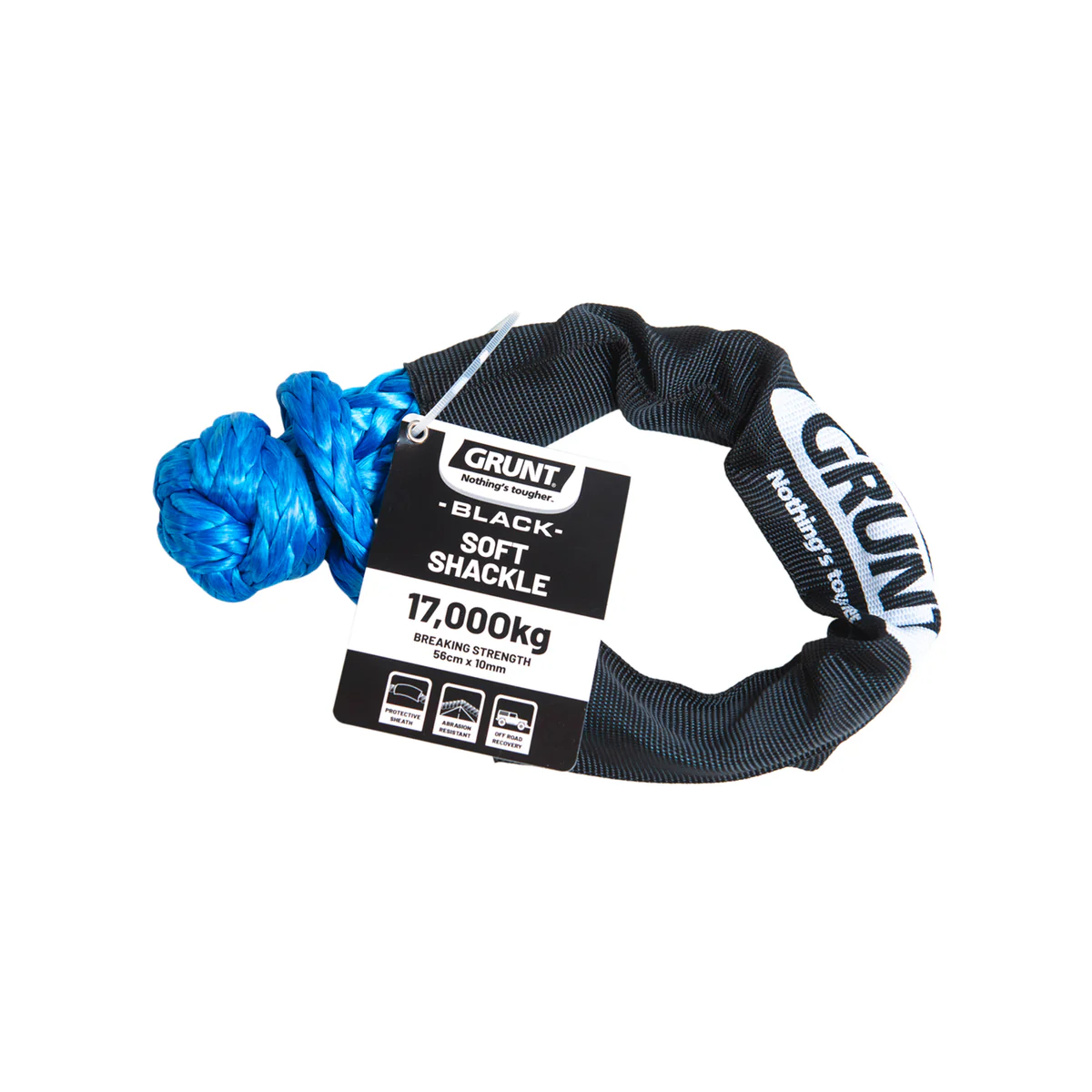 Grunt 17000kg Braided Softshackle - 60mm x 280mm - Abrasion-Resistant Fibre - Image 3