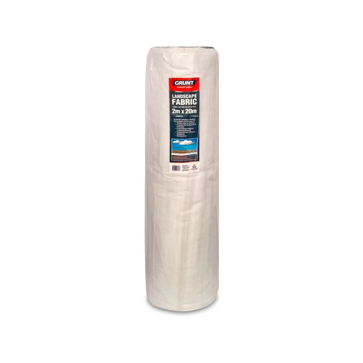 Grunt Non Woven Geotextile Membrane 2m x 20m Drain Mat Fabric