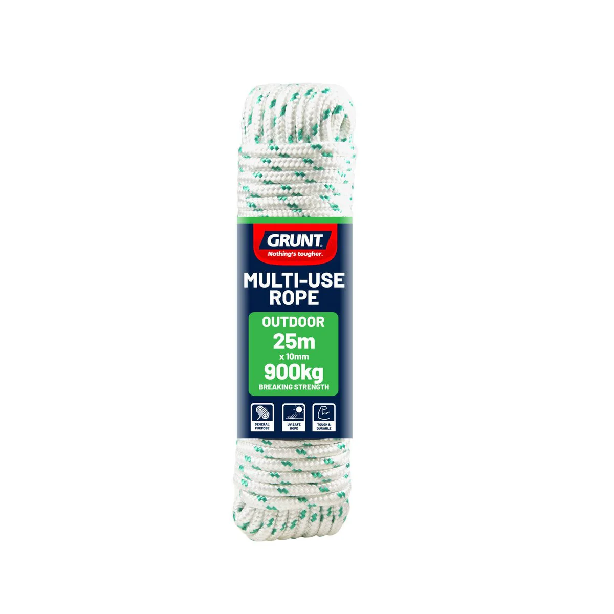 Grunt Outdoor Rope - 10mm x 25m - Polypropylene - UV Safe