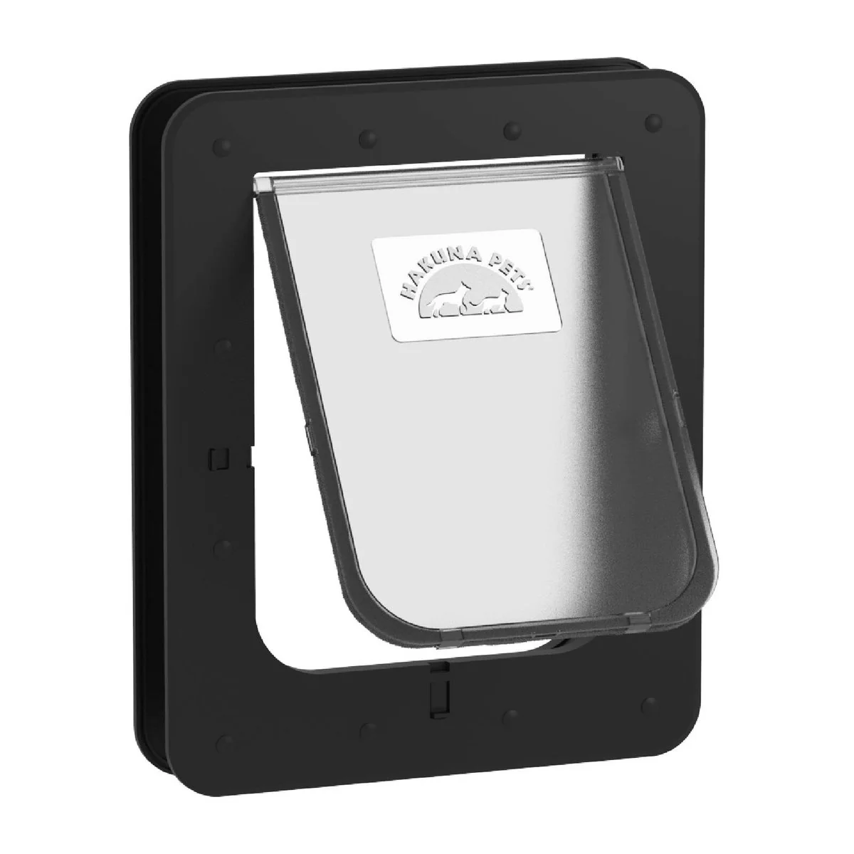 Hakuna Pets Medium Black Super Tough Pet Door 225mm x 290mm