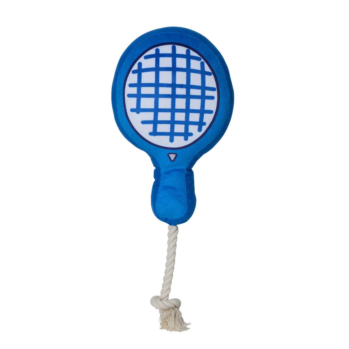 Happy Tails Tennis Racket Plush Toy - Interactive Dog Toy 140mm x 370mm