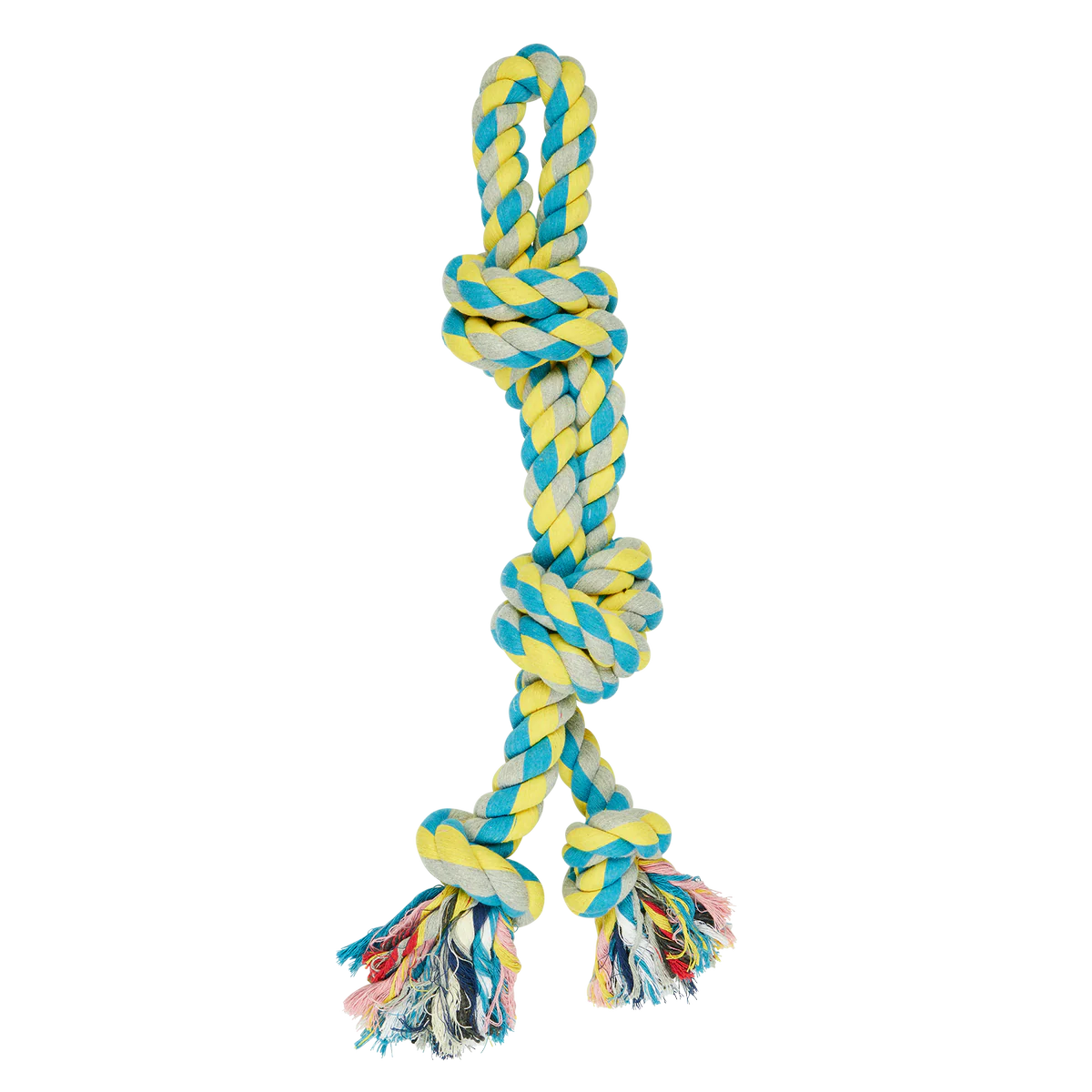 Happy Tails XL Rope Tug Toy - 56cm - Durable Thick Rope for Large Dogs