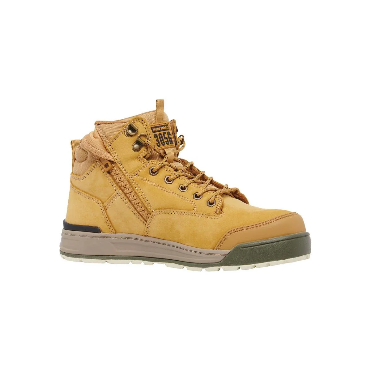 Hard Yakka 3056 Safety Boot Size 10 - Wheat - Steel Toe - Slip Resistant