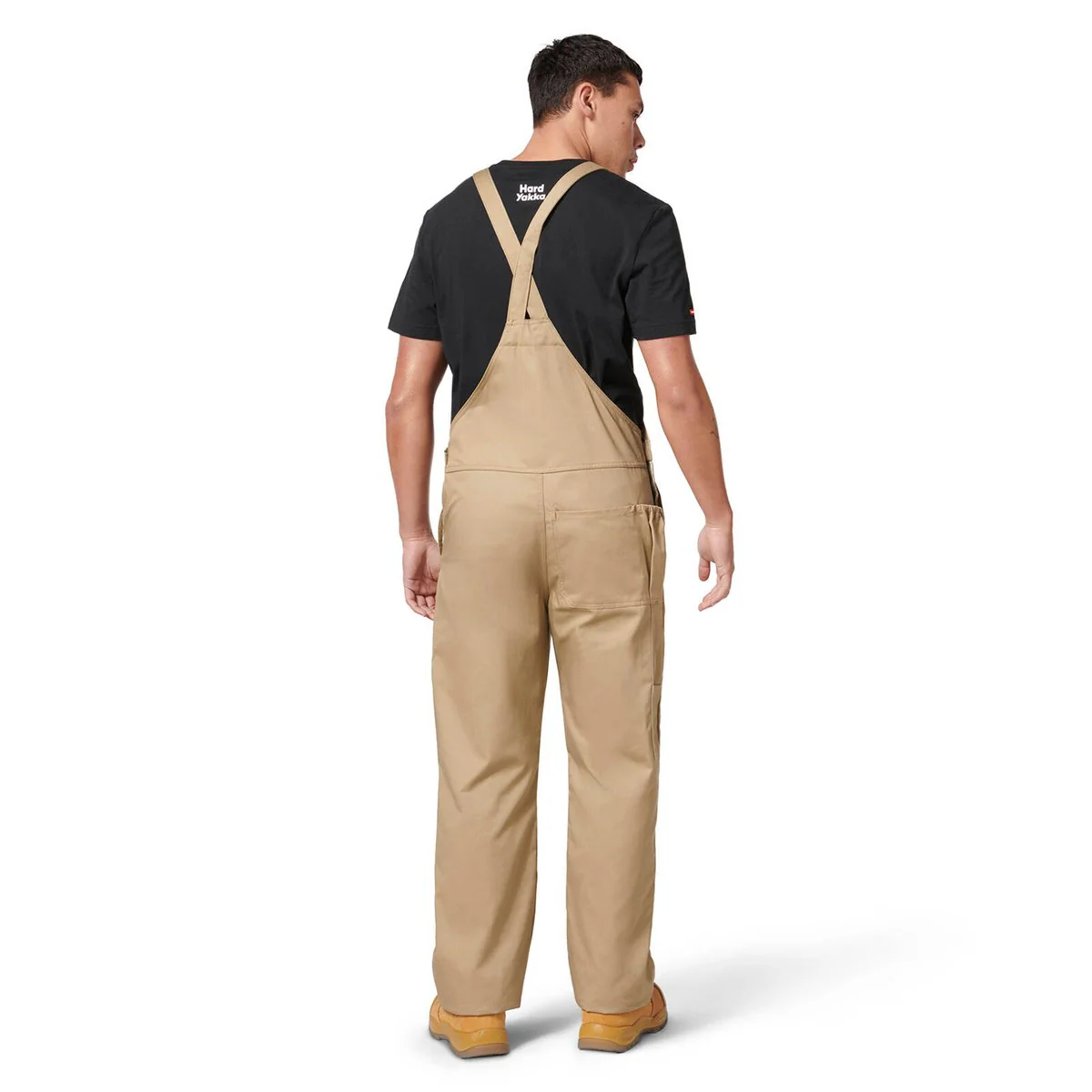 Hard Yakka Bib Brace Overalls Size 112 - Khaki - Durable Cotton Drill - Image 3