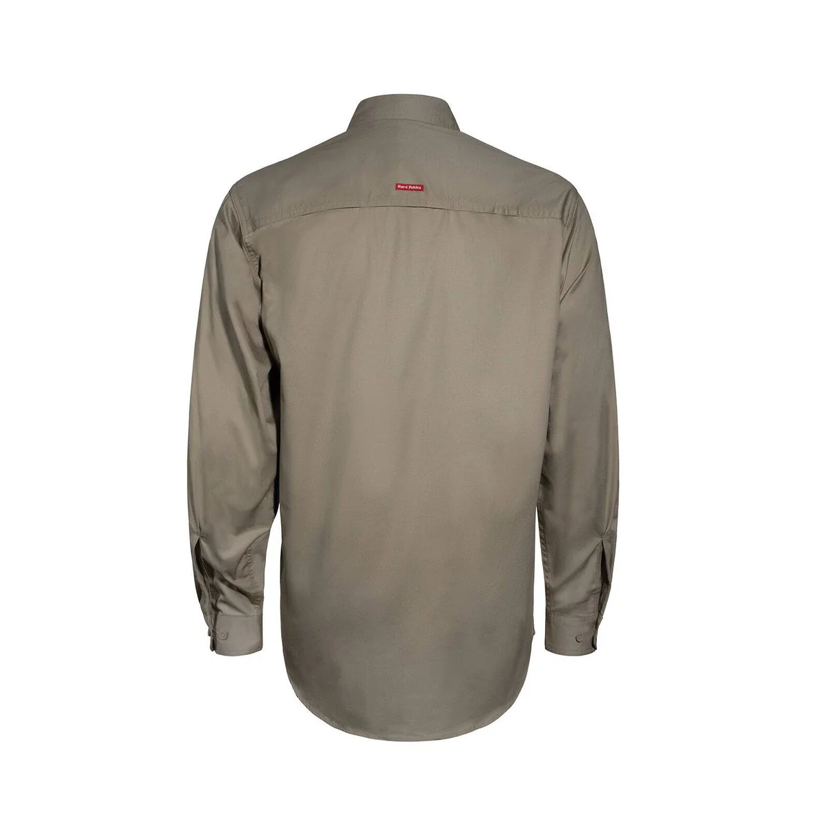Hard Yakka Core Lightweight Vented Long Sleeve Shirt M - Khaki - Breathable Cotton - Image 3