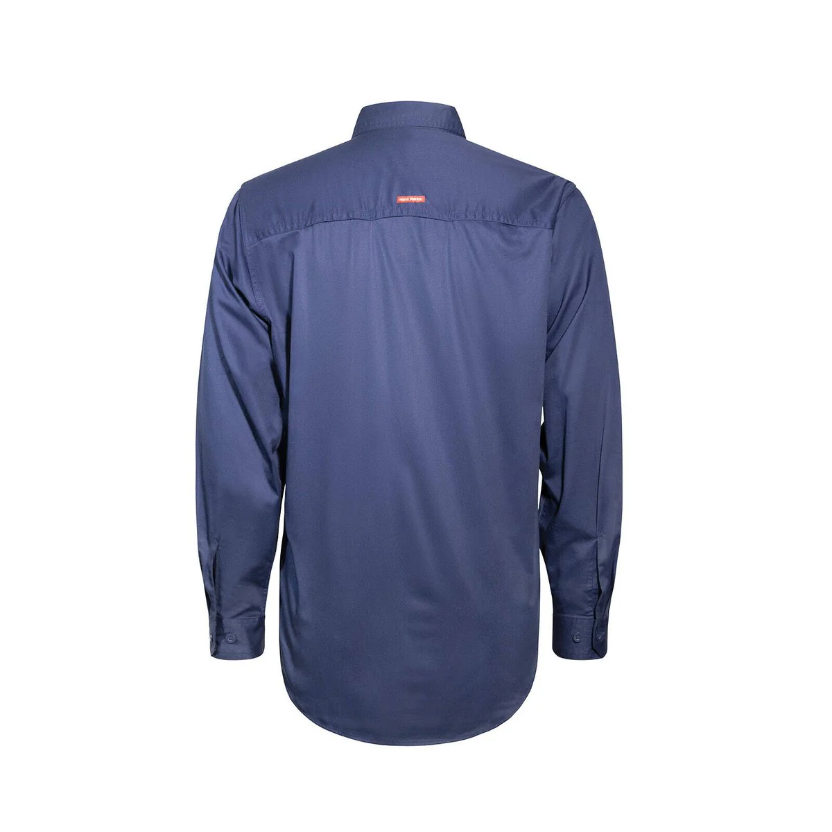 Hard Yakka Navy Core Lightweight Vented Long Sleeve Shirt Size M - Breathable Cotton - 2 Chest Pockets - Image 3