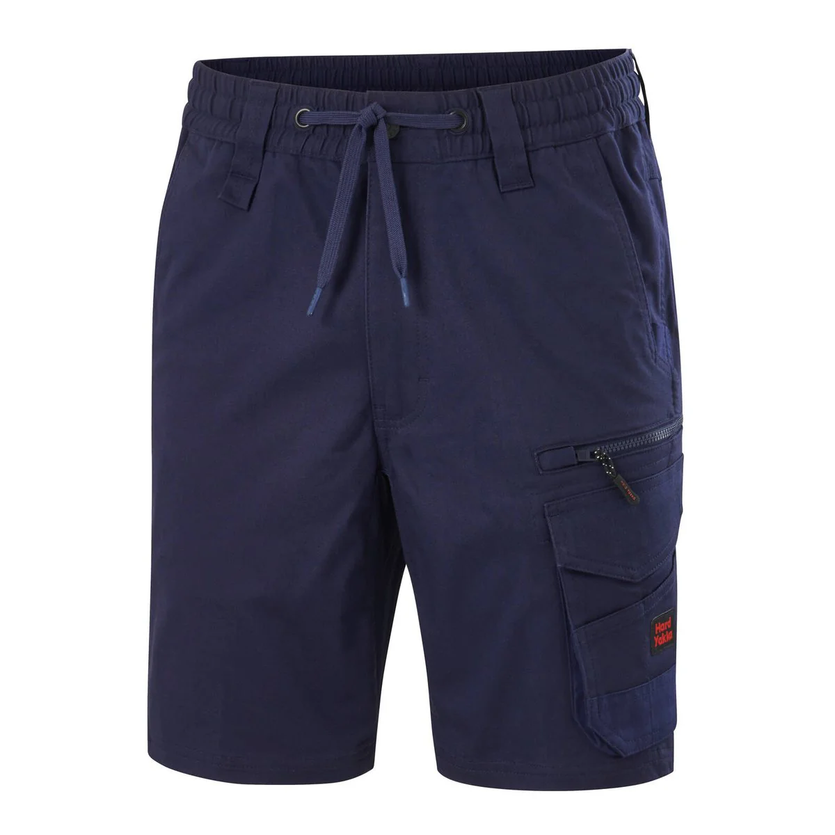 Hard Yakka Navy Tough Utility Mid Length Shorts 87R - Durable Comfort - Image 2