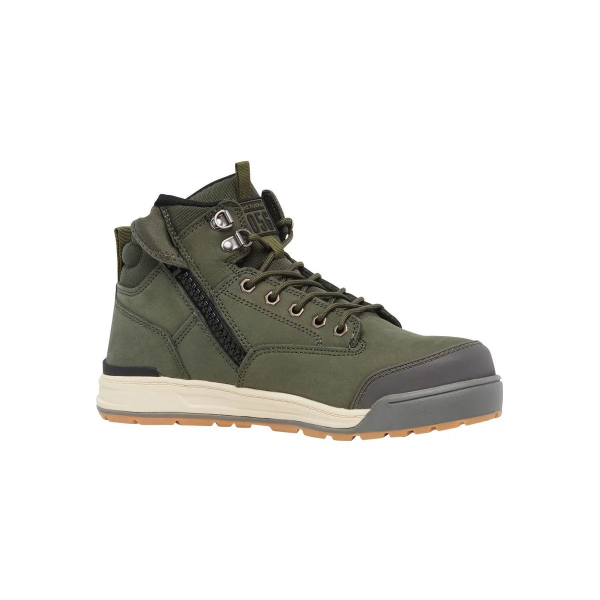 Hard Yakka Safety Boot Size 7 - Olive - Steel Toe - Lightweight - Slip Resistant