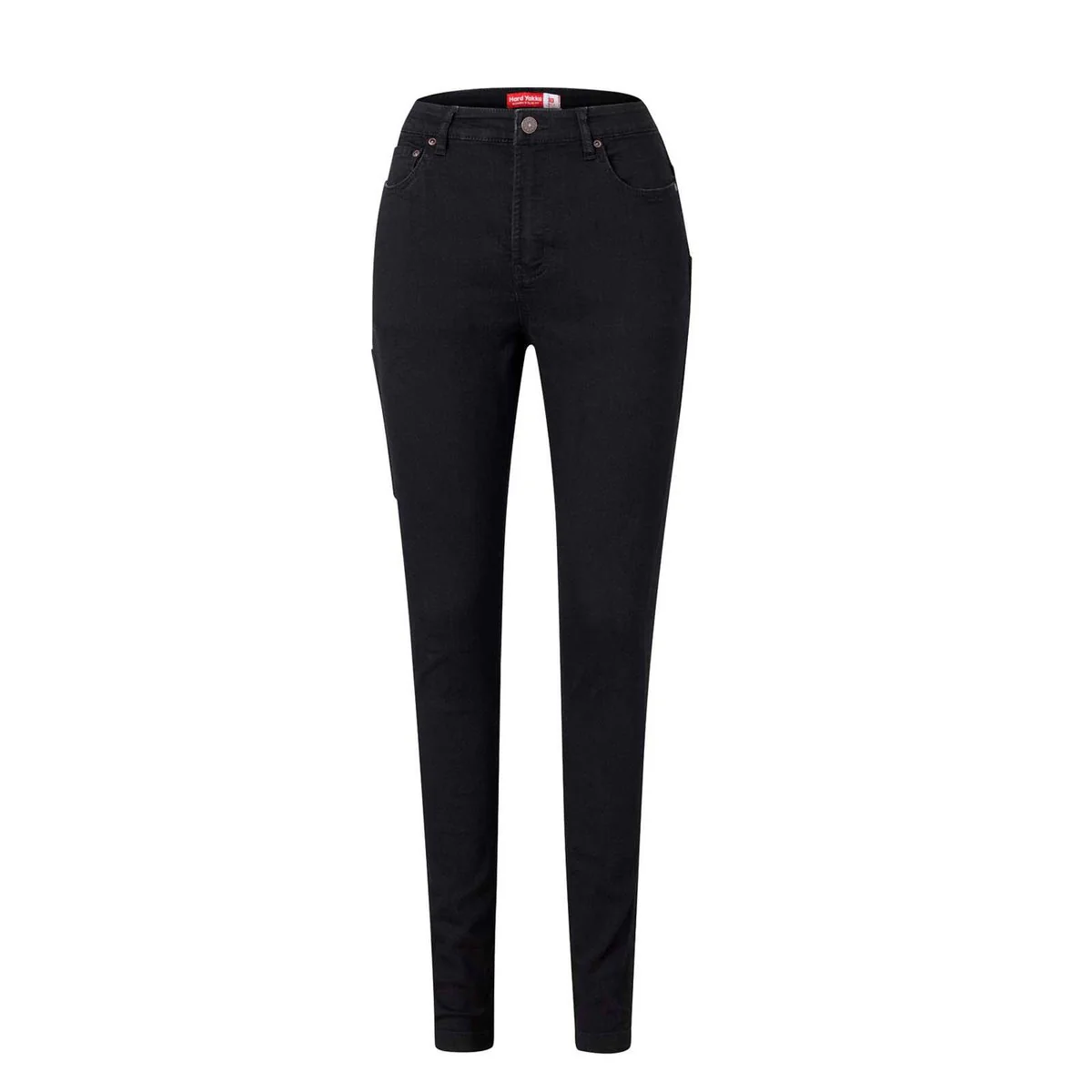 Hard Yakka Women's High Waisted Slim Fit Jegging Size 10 - Indigo - Durable Comfort