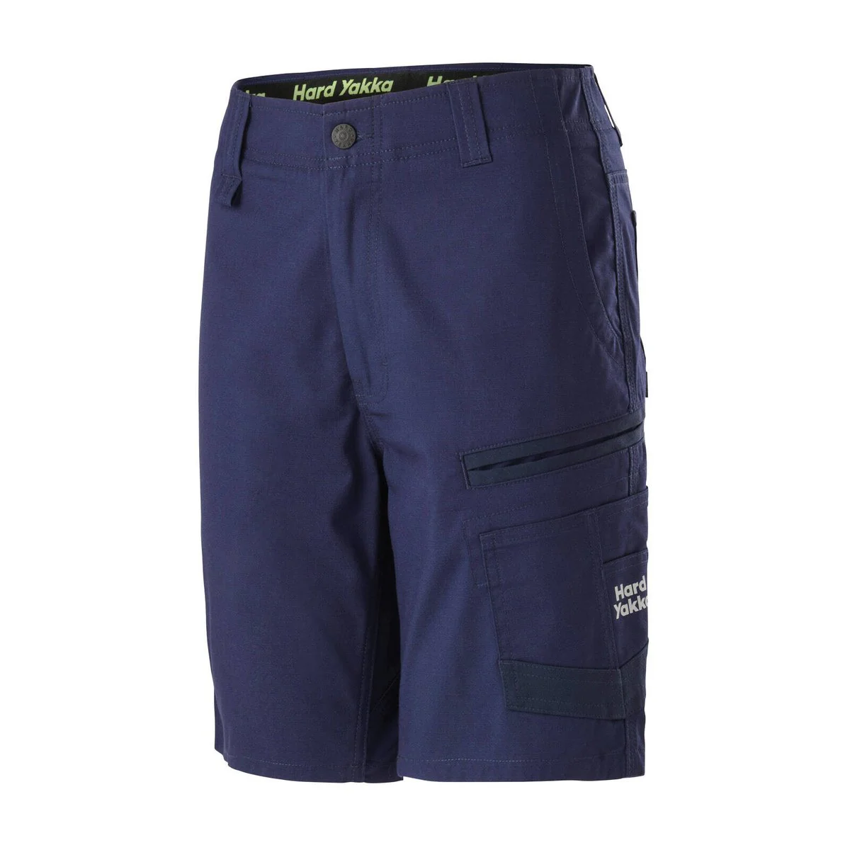 Hard Yakka Women's Raptor Mid Shorts Size 8 - Navy - Durable Workwear
