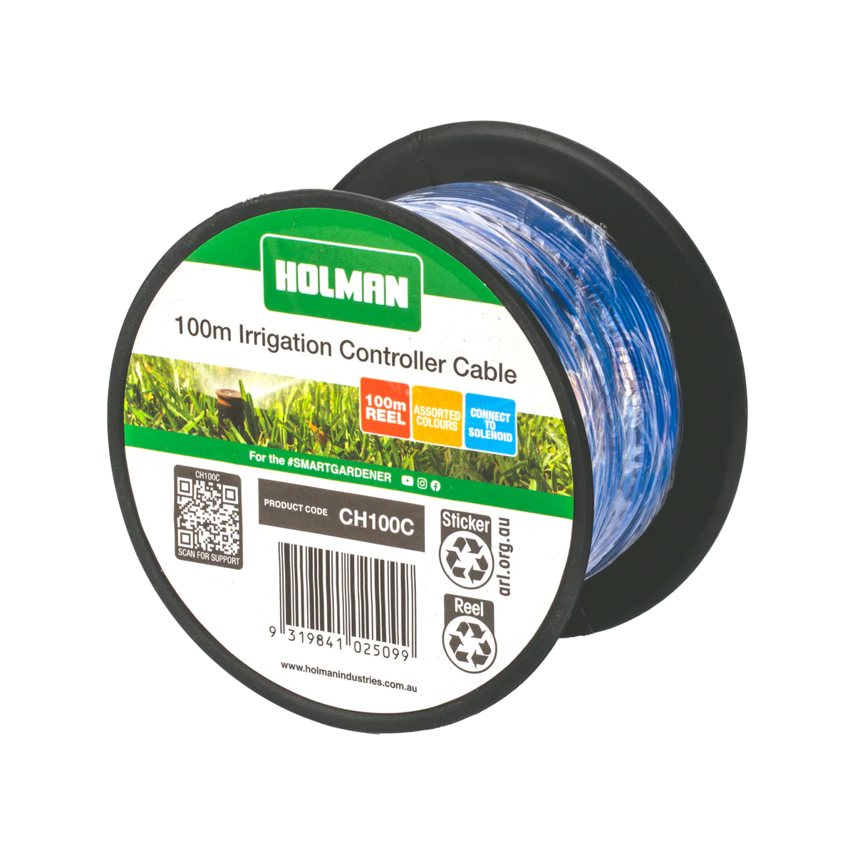 Holman 100m Irrigation Wire Cable - Assorted Colour - Easy Identification