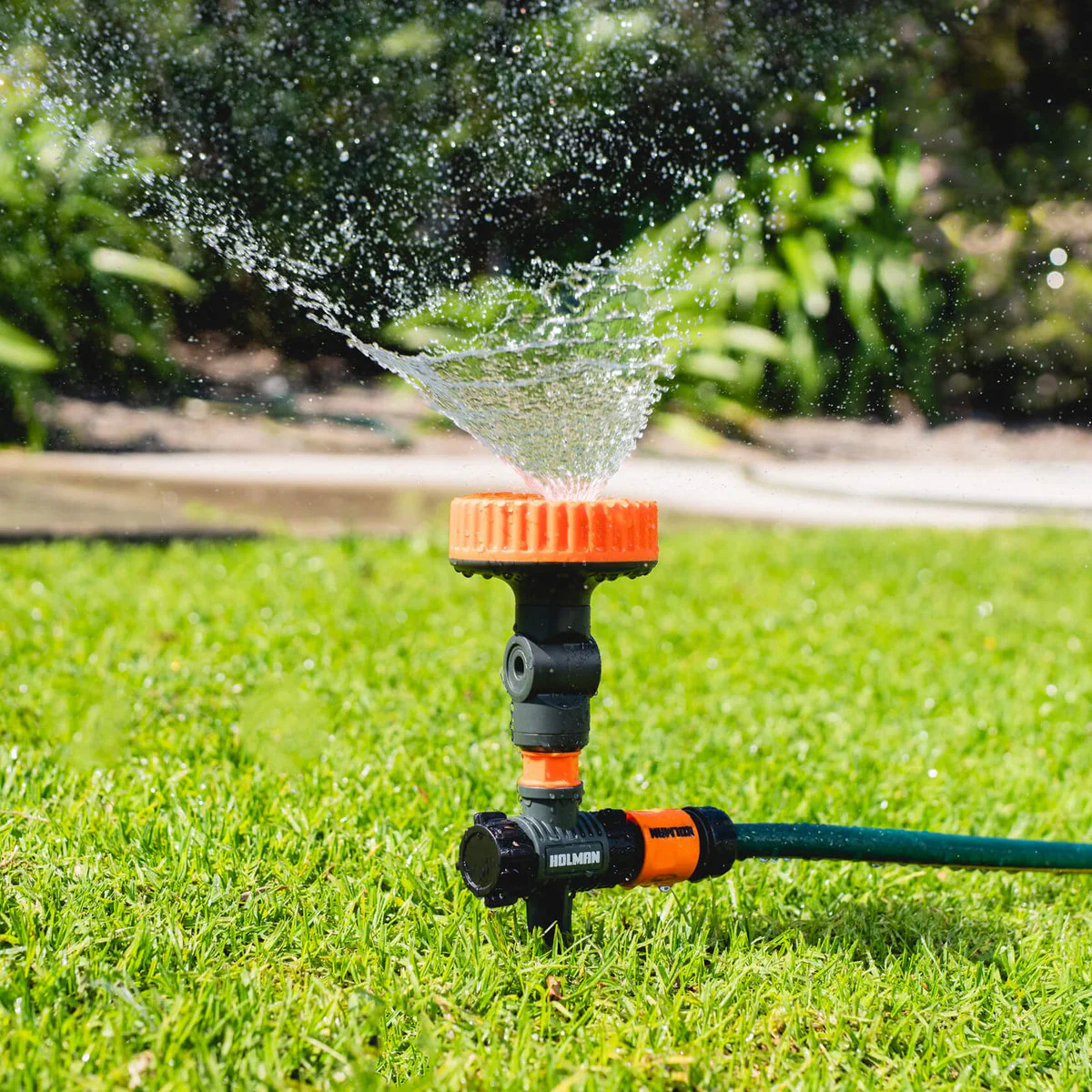 Holman 5 Function Sprinkler on Spike Twin Pack - 25m² Coverage - Adjustable Spray - Image 5