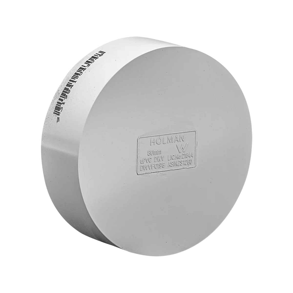 Holman 80mm Dwv Pvc Push On Cap - Grey - Durable - Easy To Install