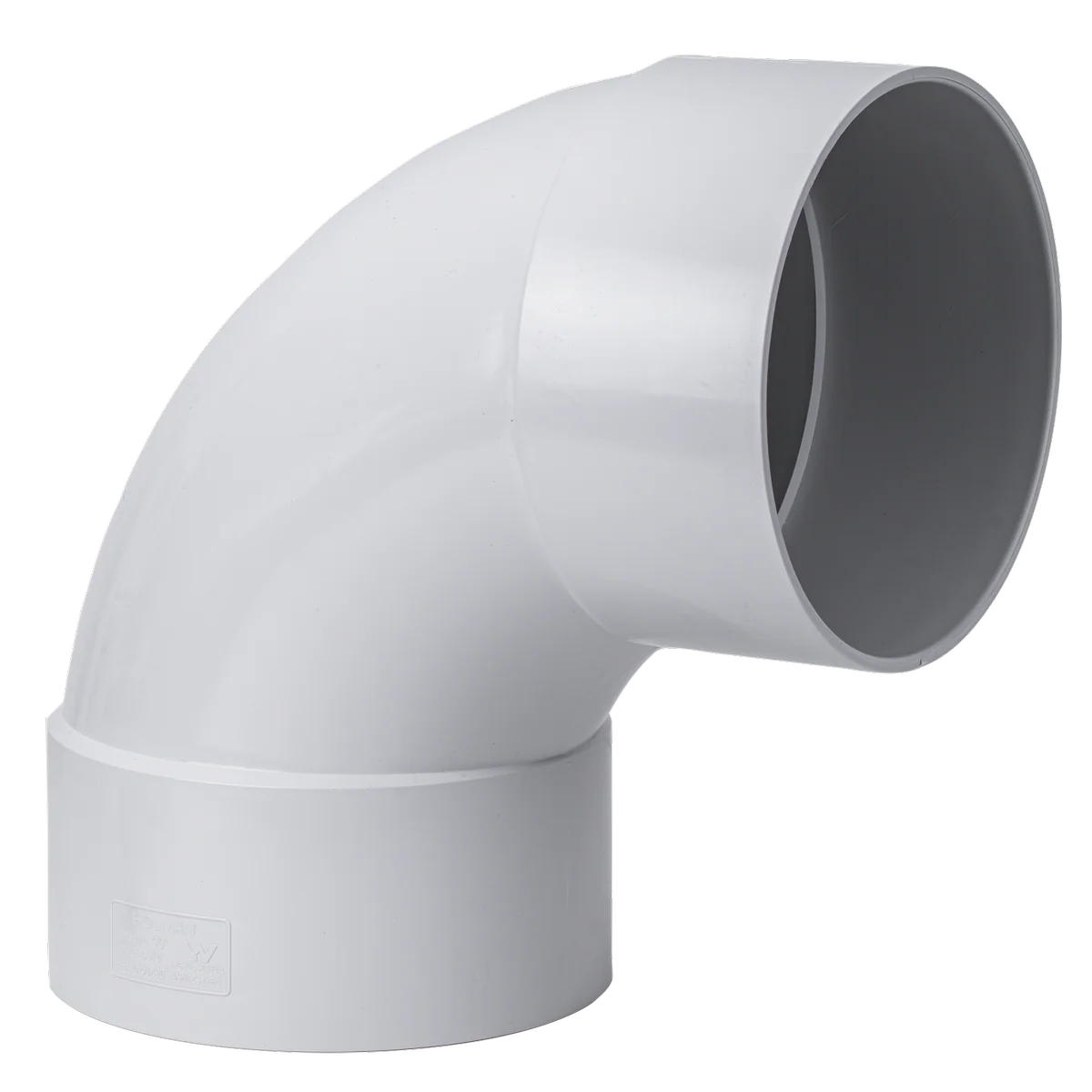 Holman DWV Plain Bend - 150mm - PVC - Female to Female 88°