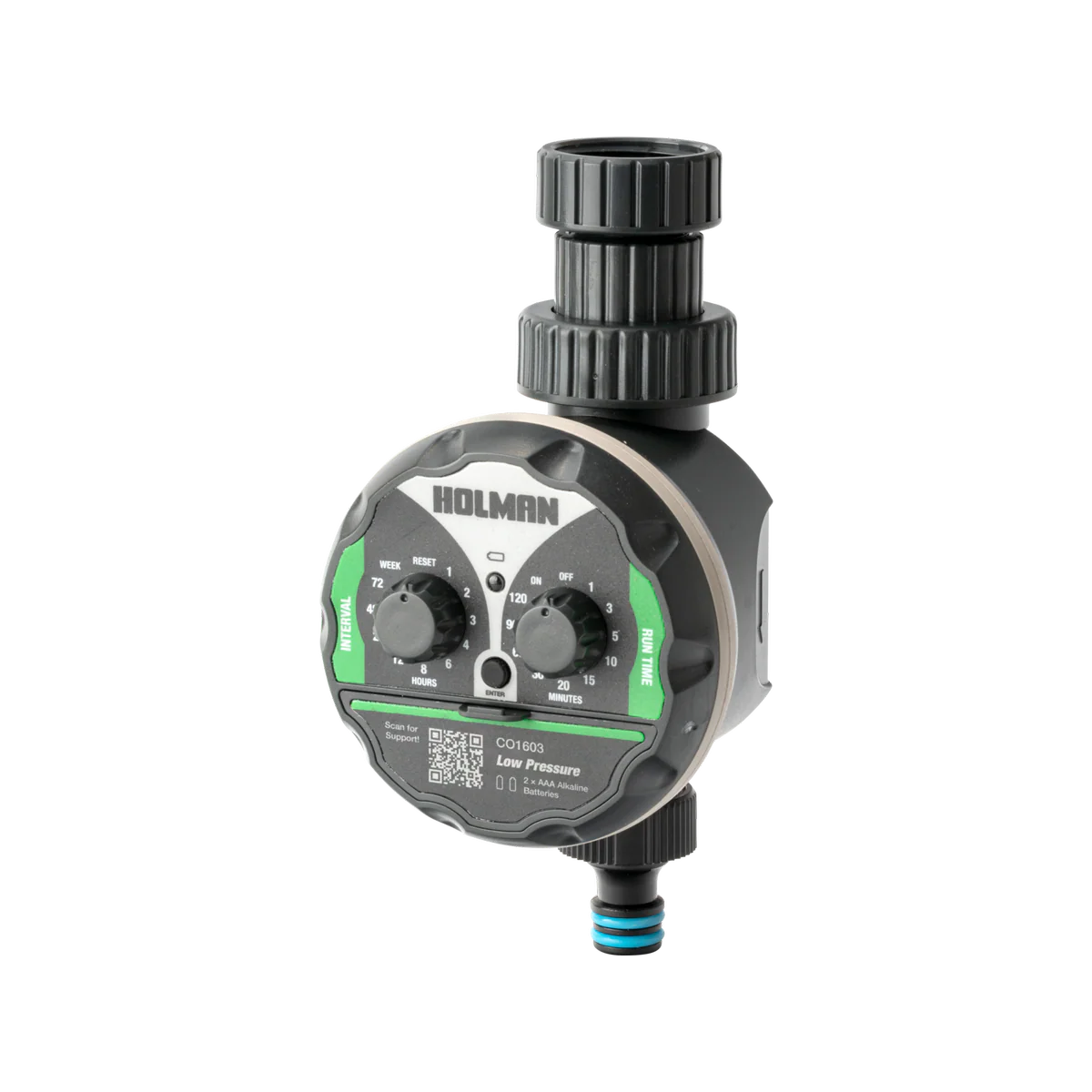Holman Electronic Low Pressure Tap Timer - 600kpa - Plastic - Easy Install
