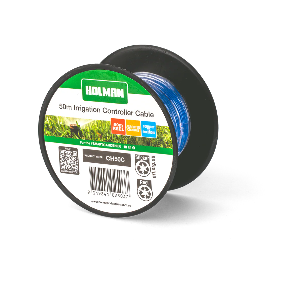 Holman Irrigation Wire Cable - 50m - Assorted Colours - Easy Identification