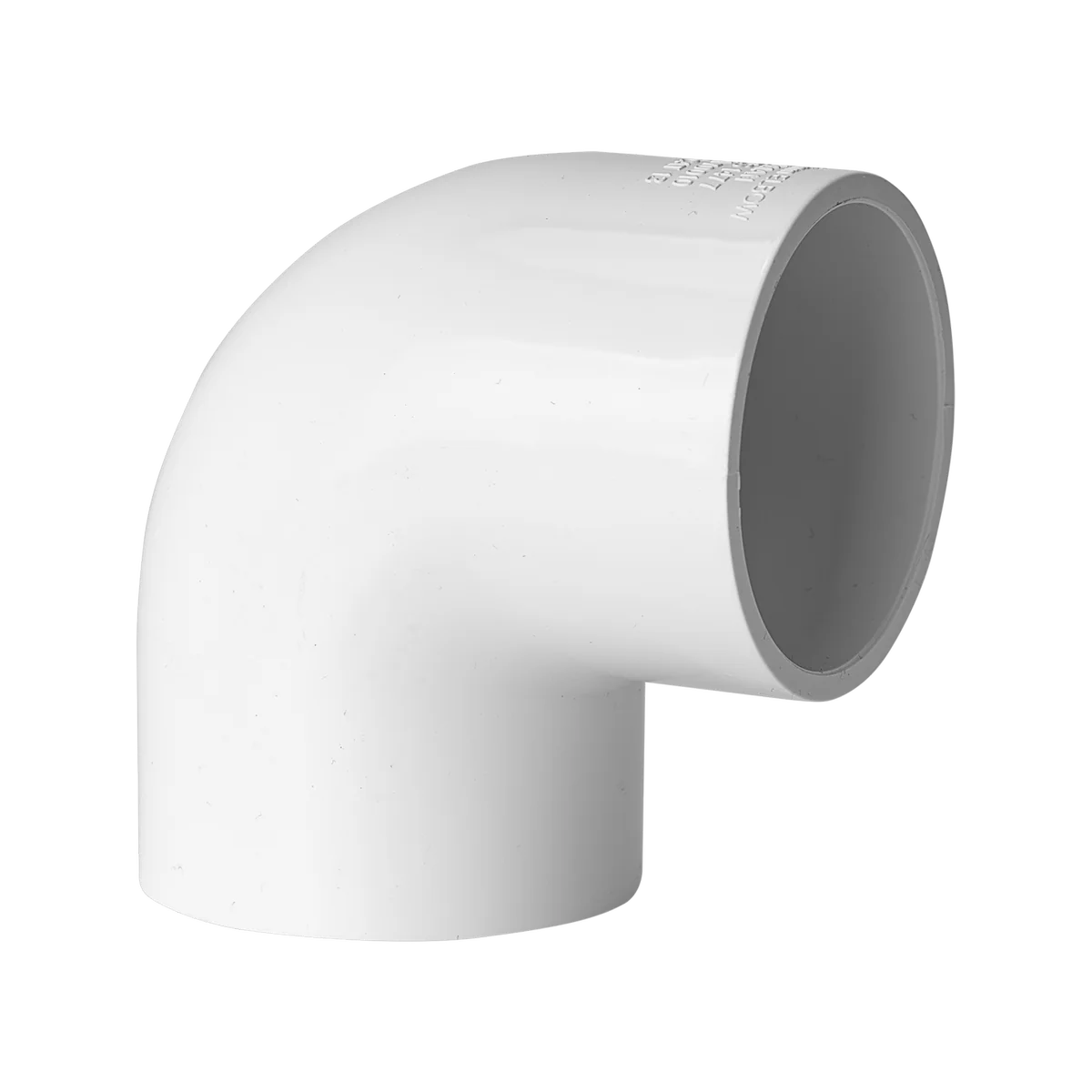 Holman PVC Elbow - 50mm x 90° - Solvent Welded - Pressure Pipe