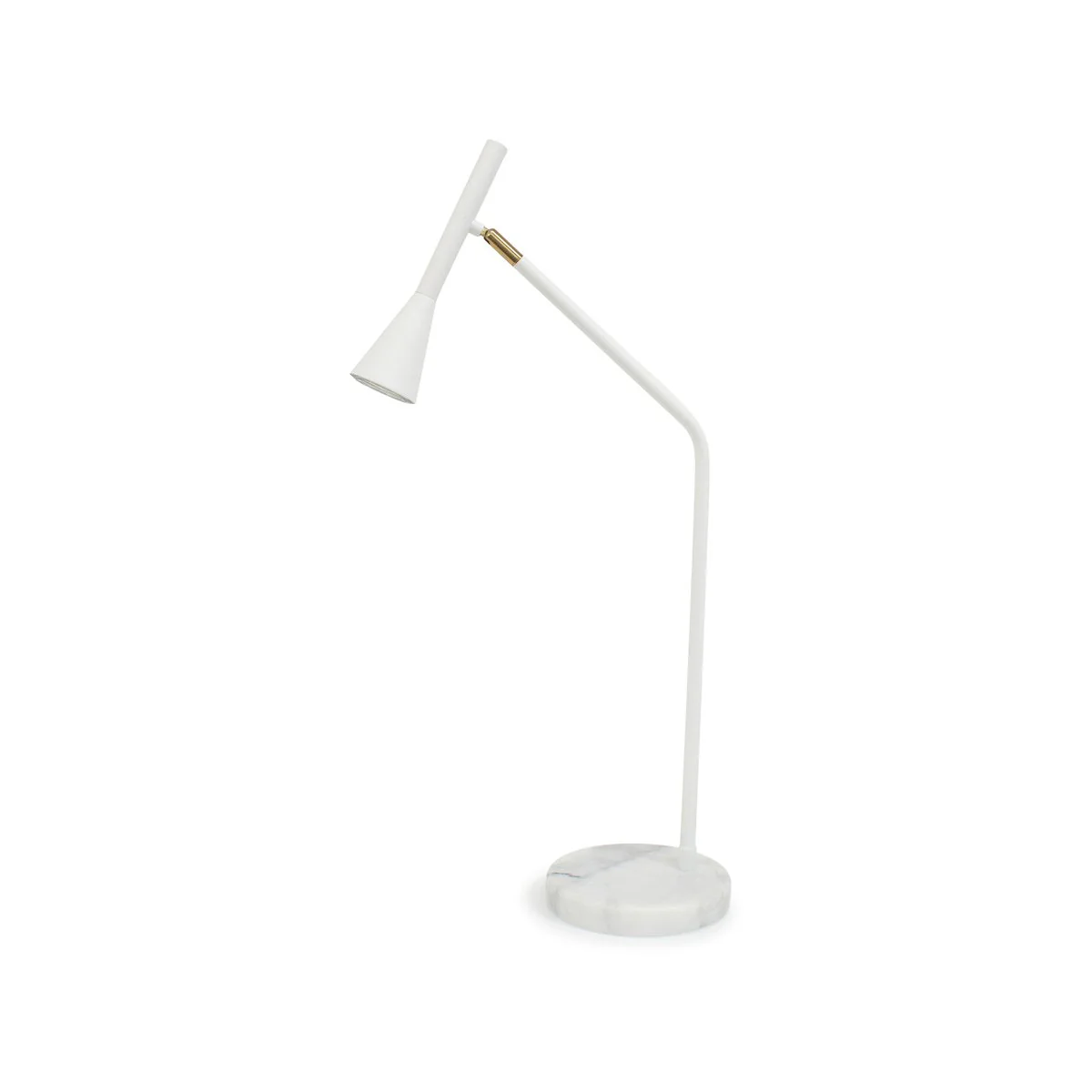 Home Design White Svelte Desk Lamp - Contemporary Task Lamp 365mm x 645mm